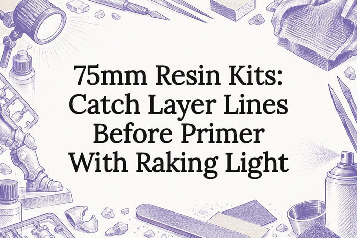 Decorative resin-printing title card illustration