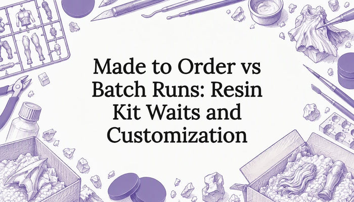 Sketches frame the resin kit article title