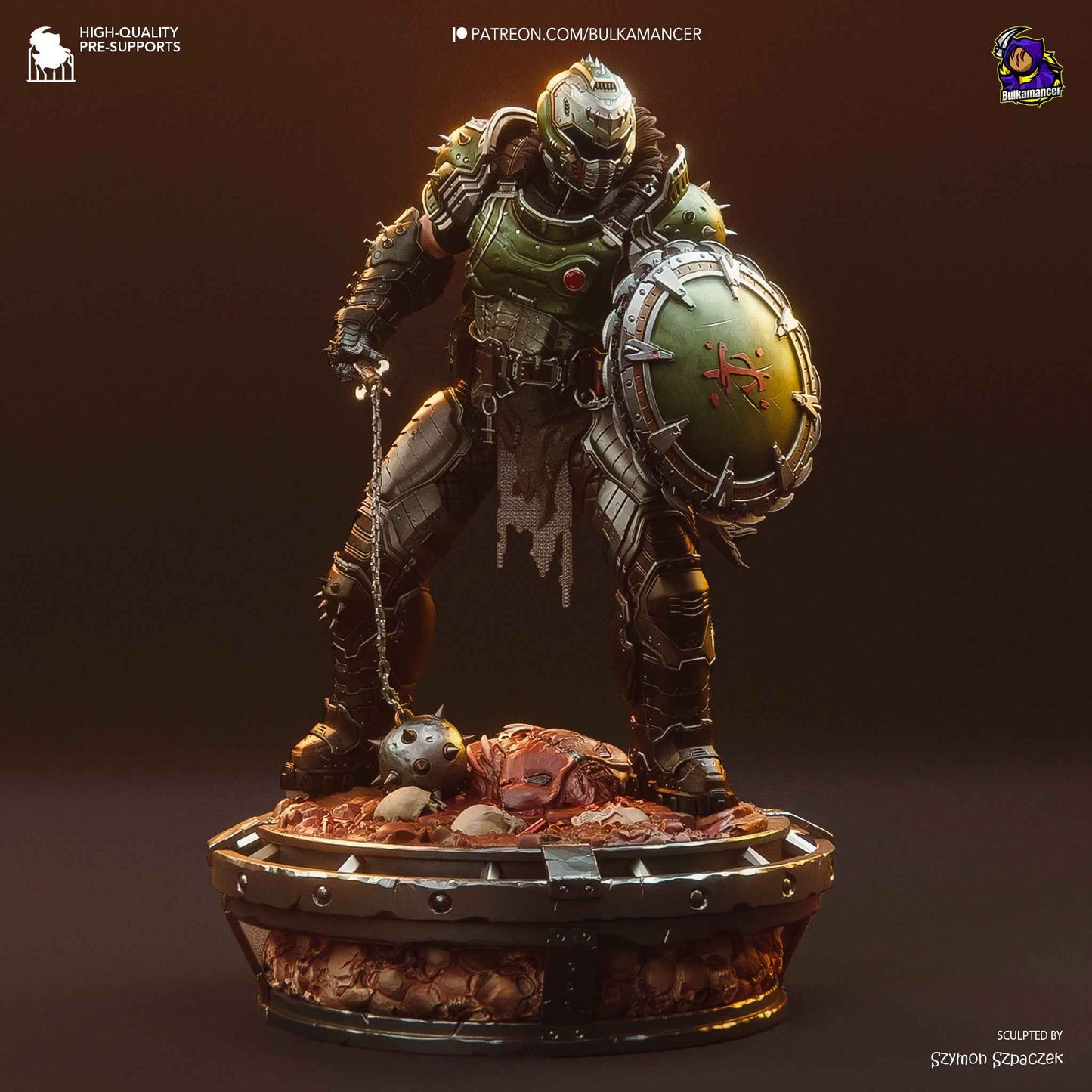Doom Slayer – Doom: Dark Ages (Figurine by Bulkamancer) – 3D printed resin figure