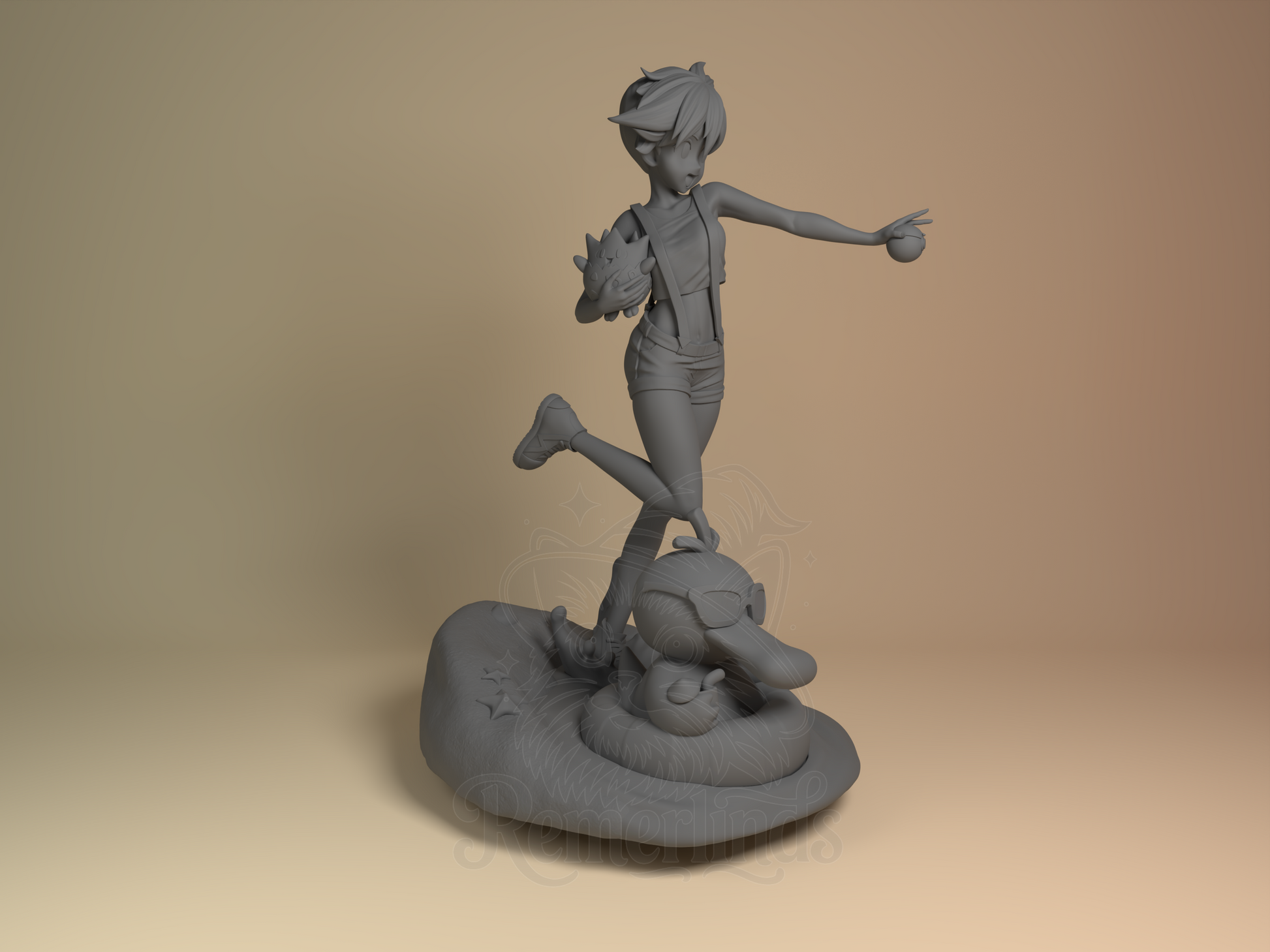 Misty – Pokémon (Figurine by Nomnom Figures) – 3D printed resin figure