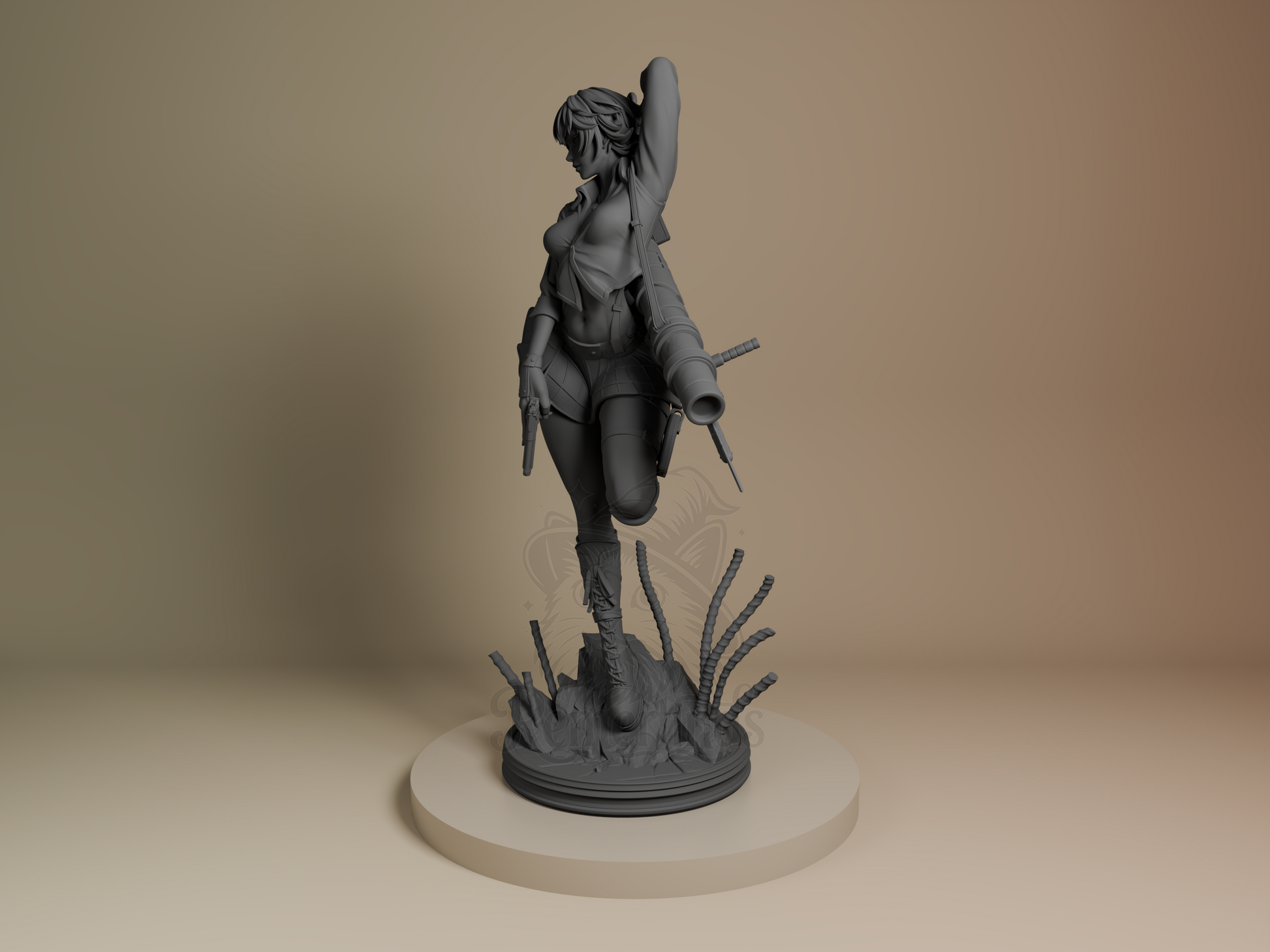 Lady – Devil May Cry 3 (Figurine by Bulkamancer) – 3D printed resin figure