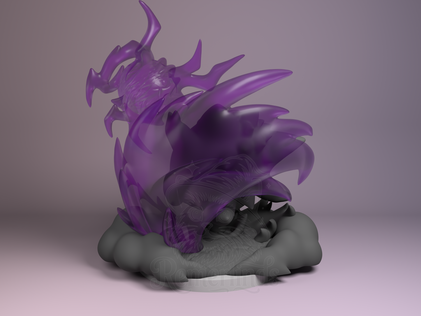 Chibi Gengar – Pokémon (Chibi by Nomnom Figures) – 3D printed resin figure