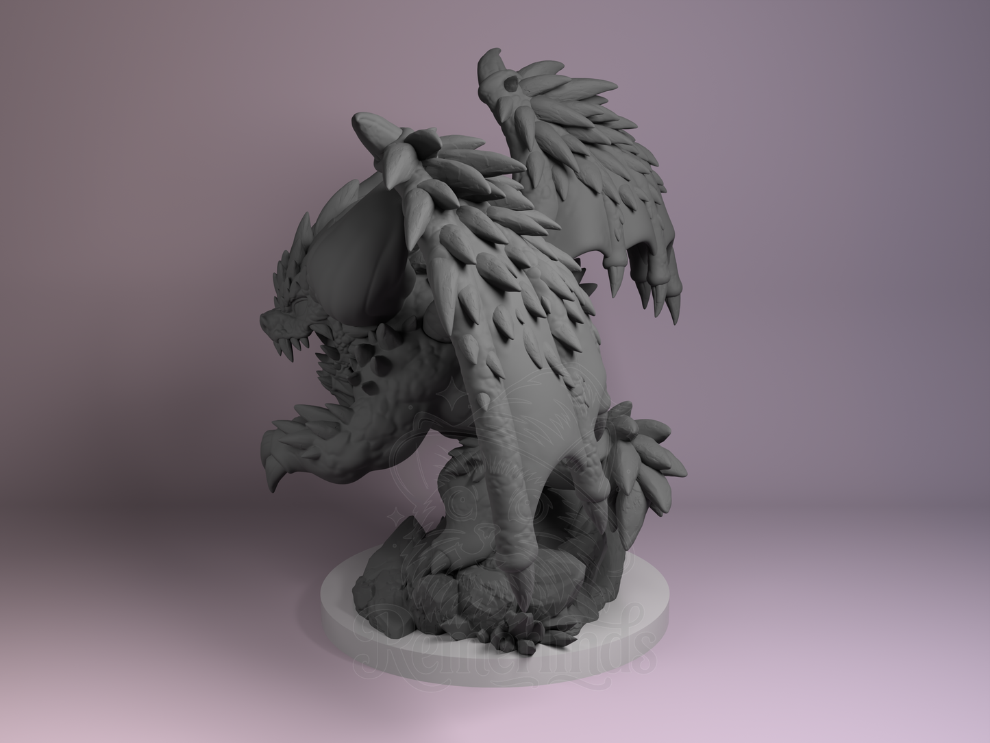 Chibi – Nergigante (Chibi by Nomnom Figures) – 3D printed resin figure