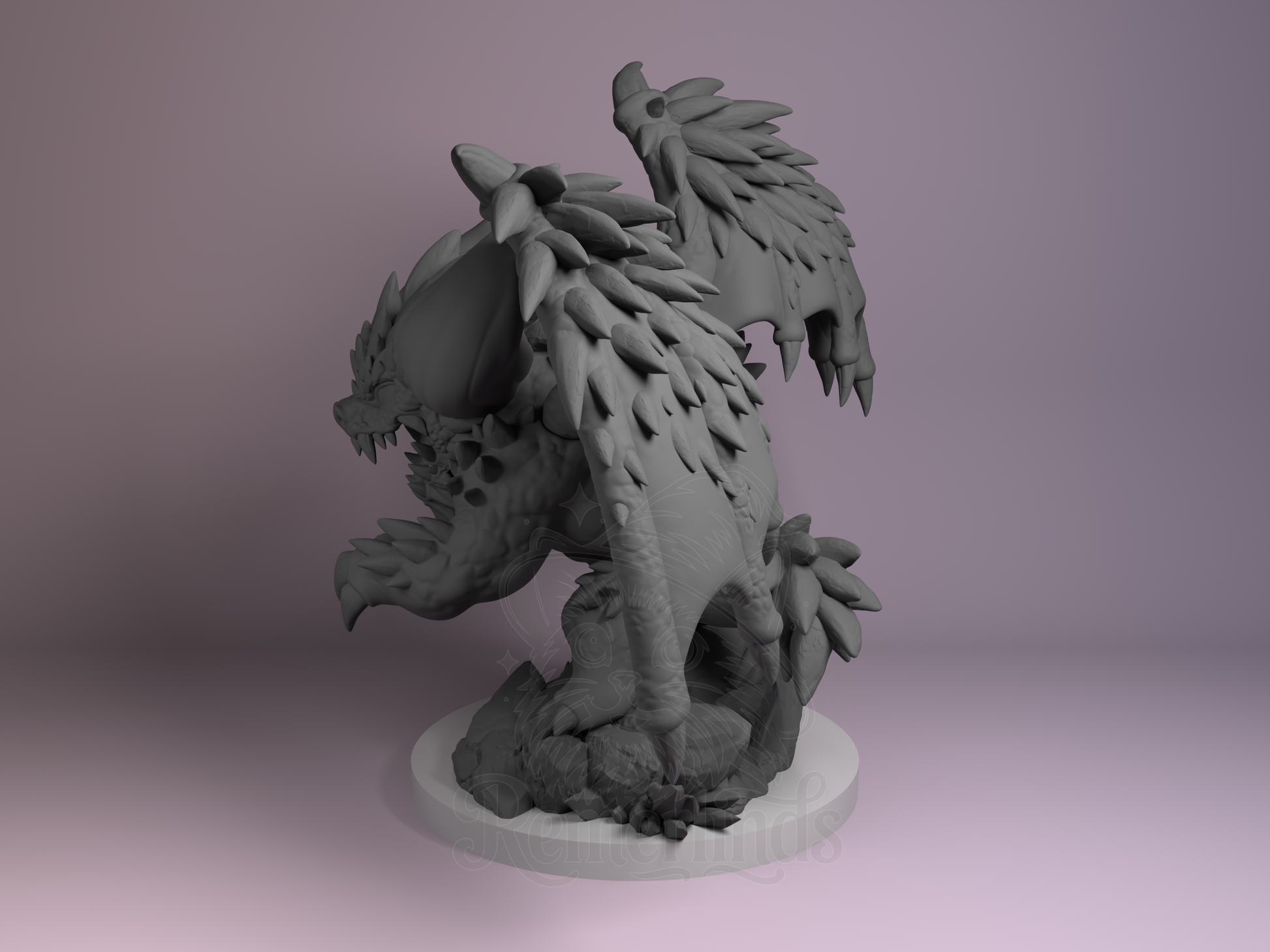 Chibi – Nergigante (Chibi by Nomnom Figures) – 3D printed resin figure