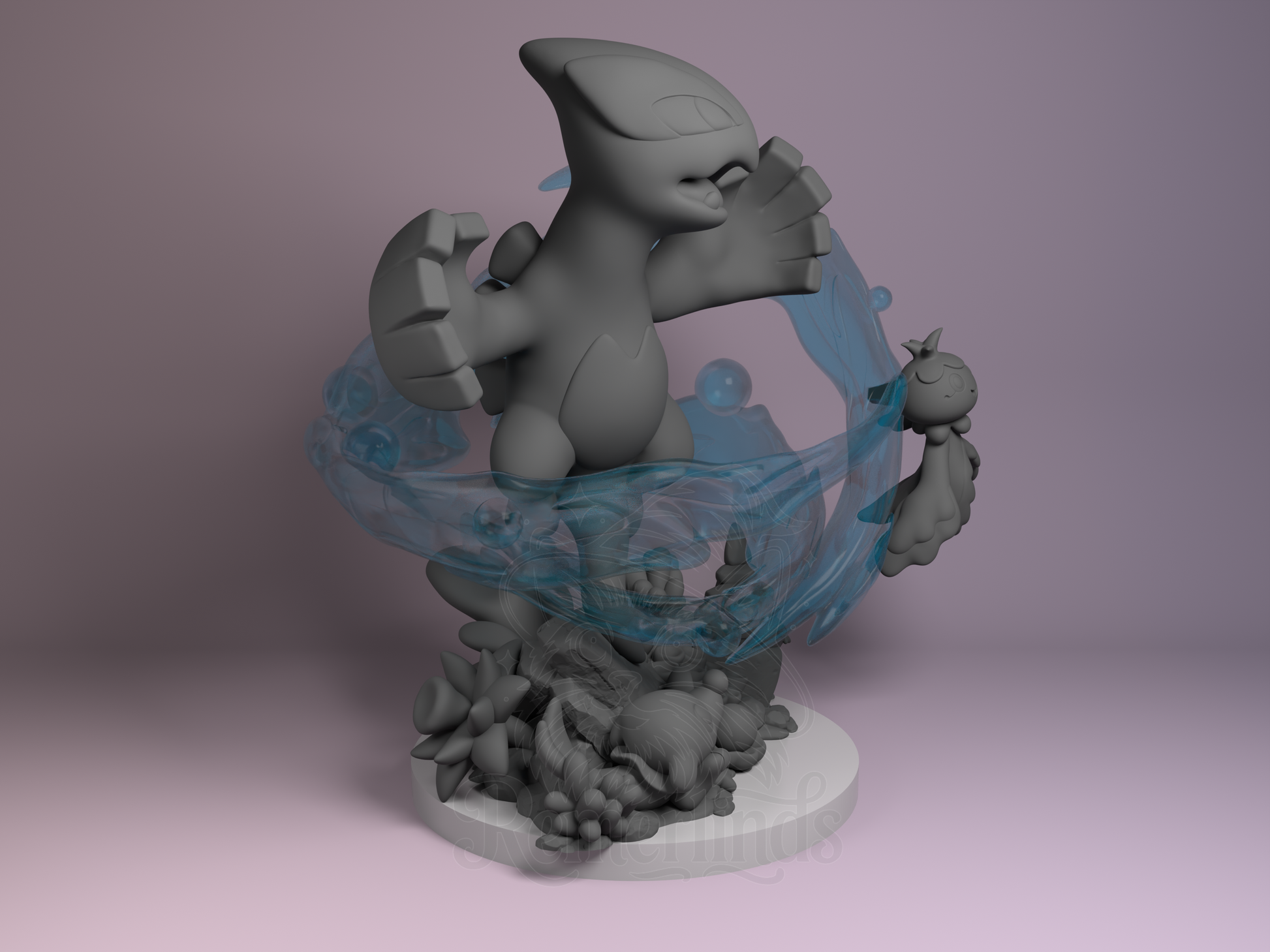 Chibi Lugia – Pokémon (Chibi by Nomnom Figures) – 3D printed resin figure