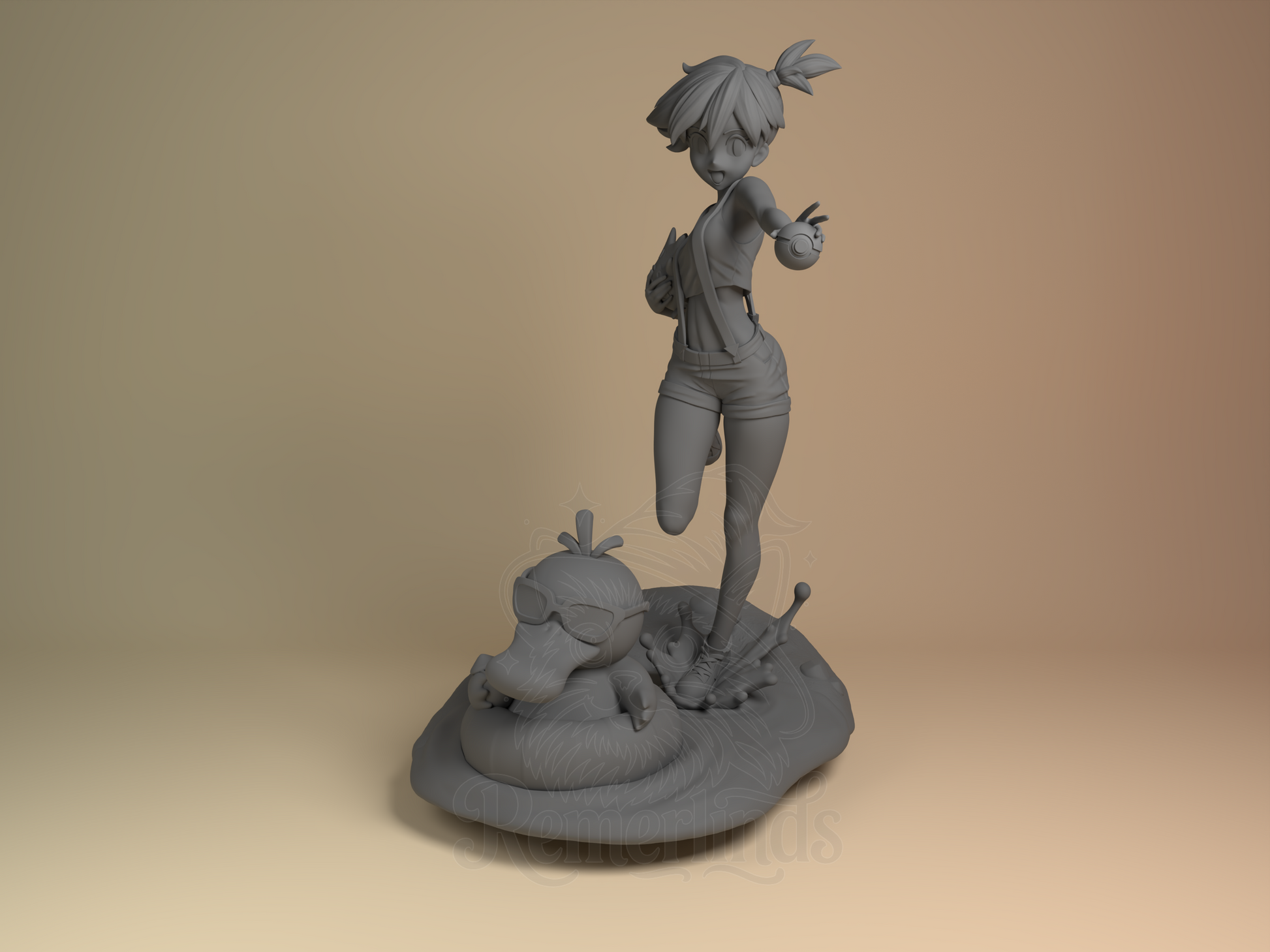 Misty – Pokémon (Figurine by Nomnom Figures) – 3D printed resin figure