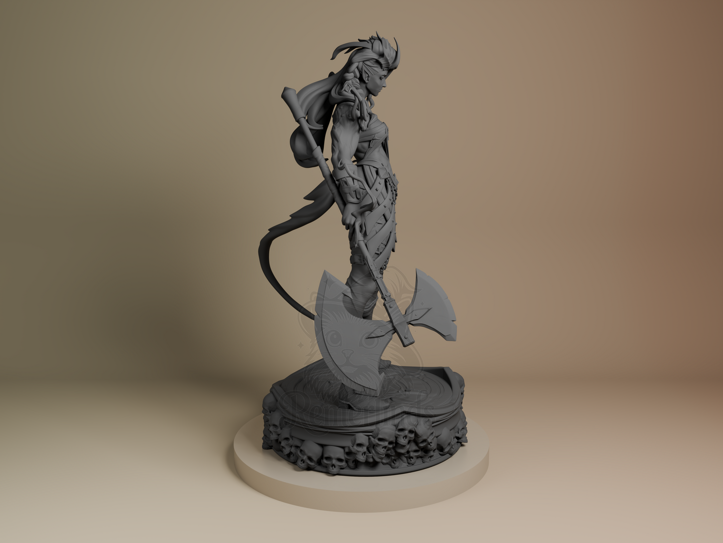 Karlach (Stylized) – Baldur’s Gate (Figurine by Bulkamancer) – 3D printed resin figure