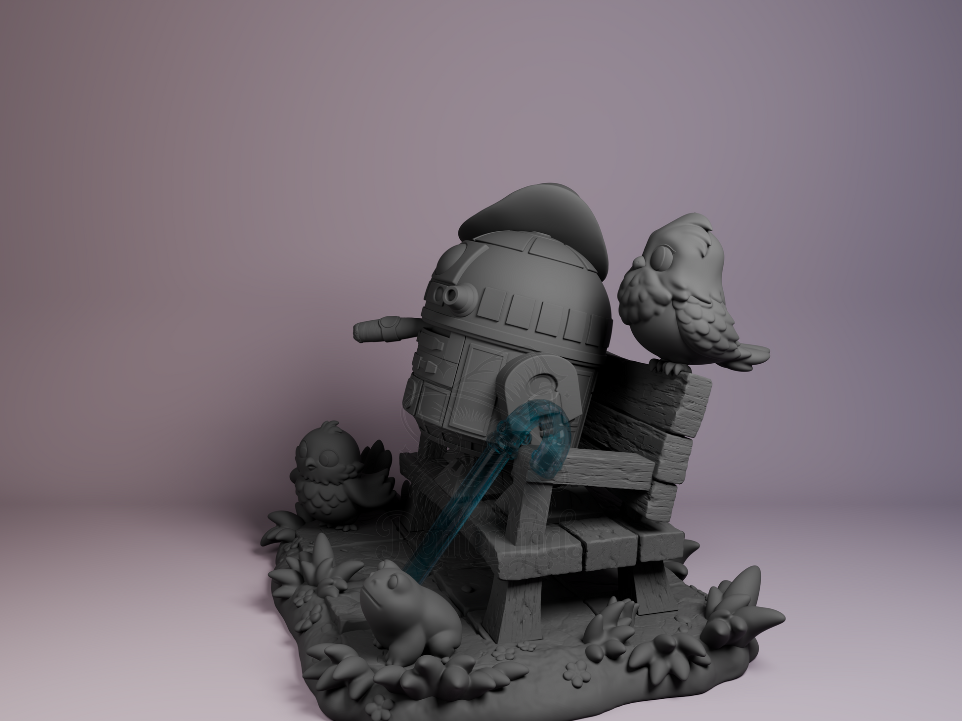 Chibi – Droid Ranger (Chibi by Nomnom Figures) – 3D printed resin figure