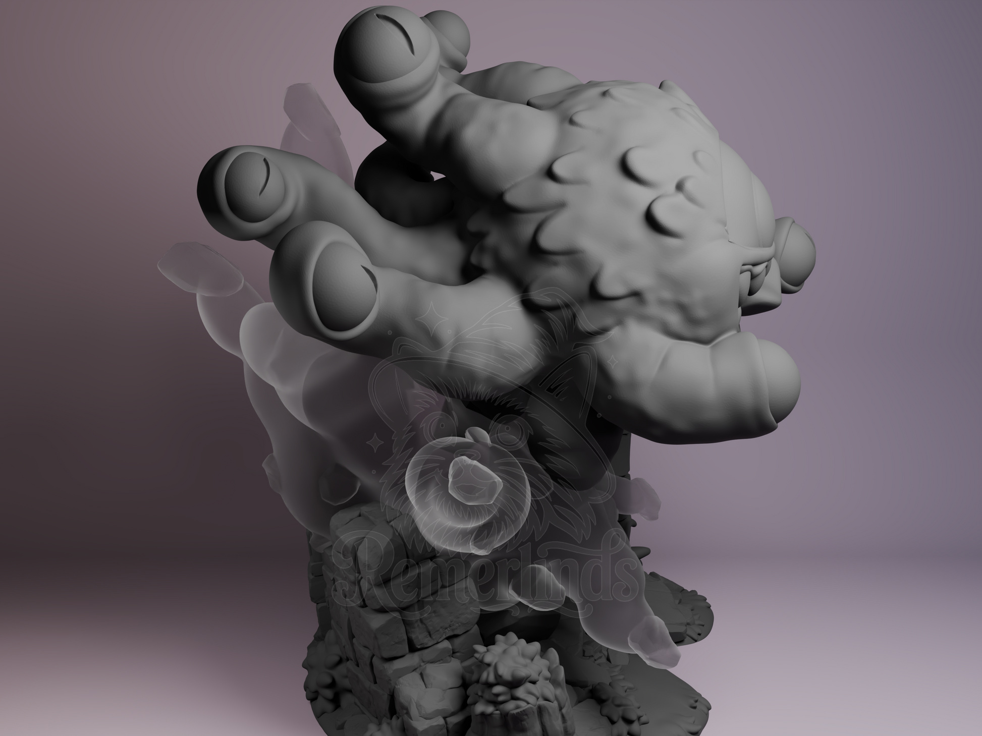 Chibi Beholder – Dungeons & Dragons (Chibi by Nomnom Figures) – 3D printed resin figure