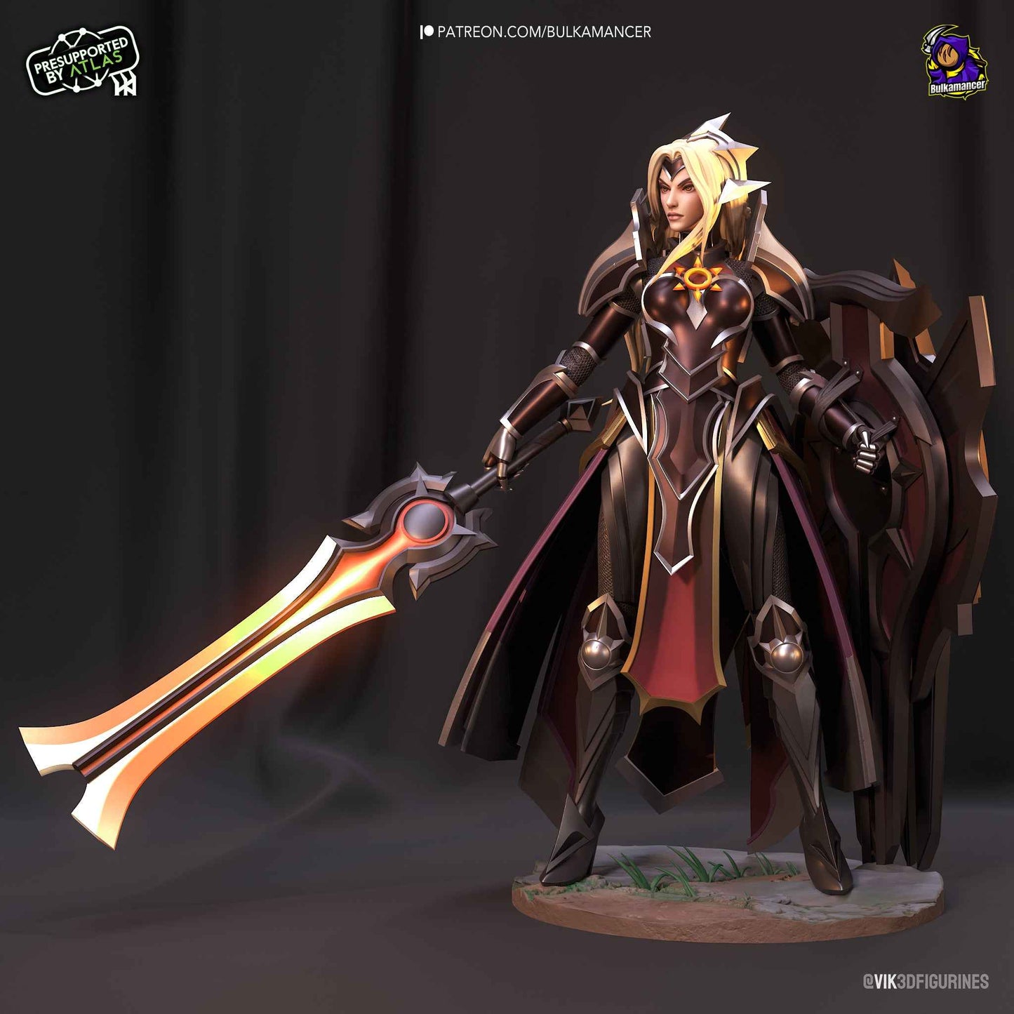Leona – League of Legends (Figurine by Bulkamancer) – 3D printed resin figure