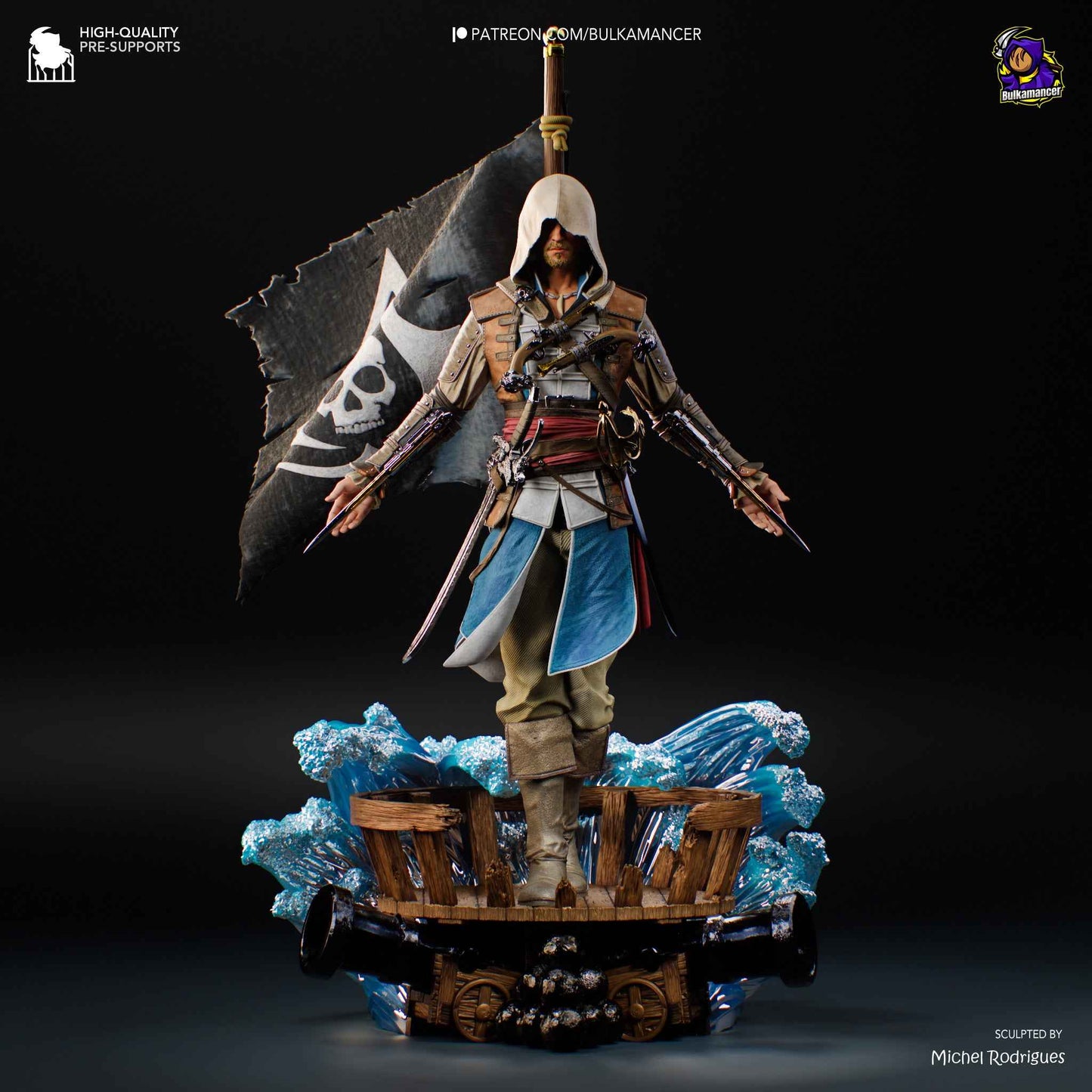 Edward Kenway – Assassin’s Creed (Figurine by Bulkamancer) – 3D printed resin figure
