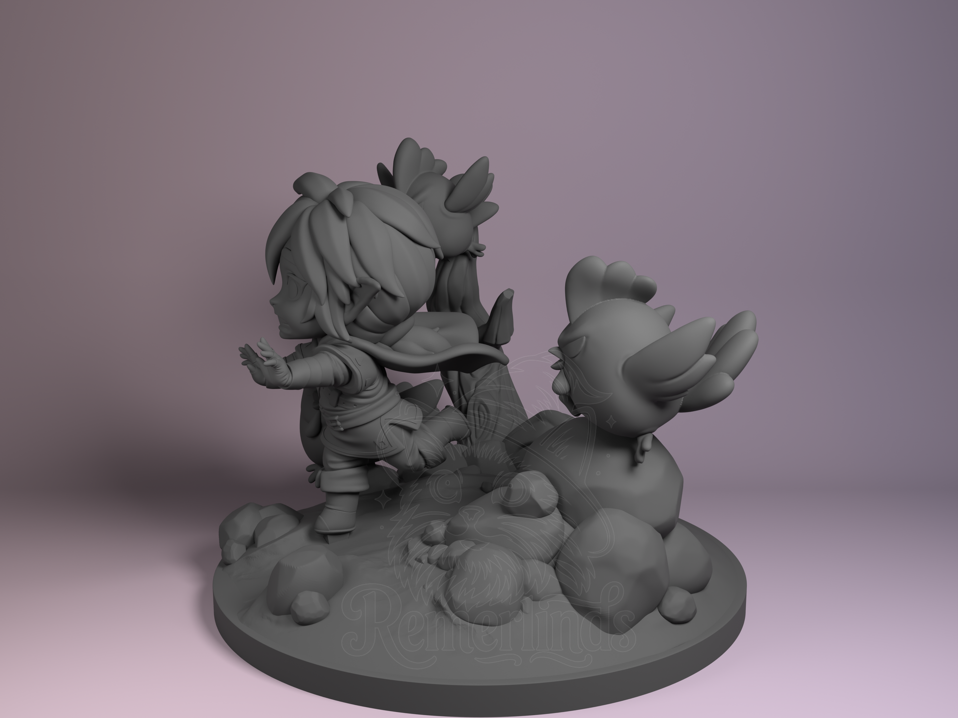 Lync – Breathe the Wilderness (Chibi by Nomnom Figures) – 3D printed resin figure