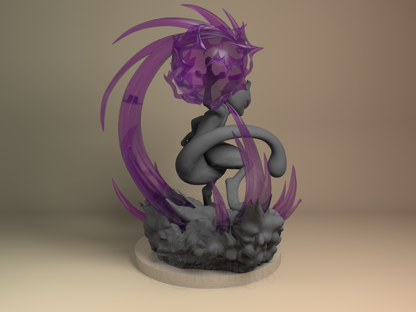 Mewtwo – Pokémon (Figurine by Nomnom Figures) – 3D printed resin figure