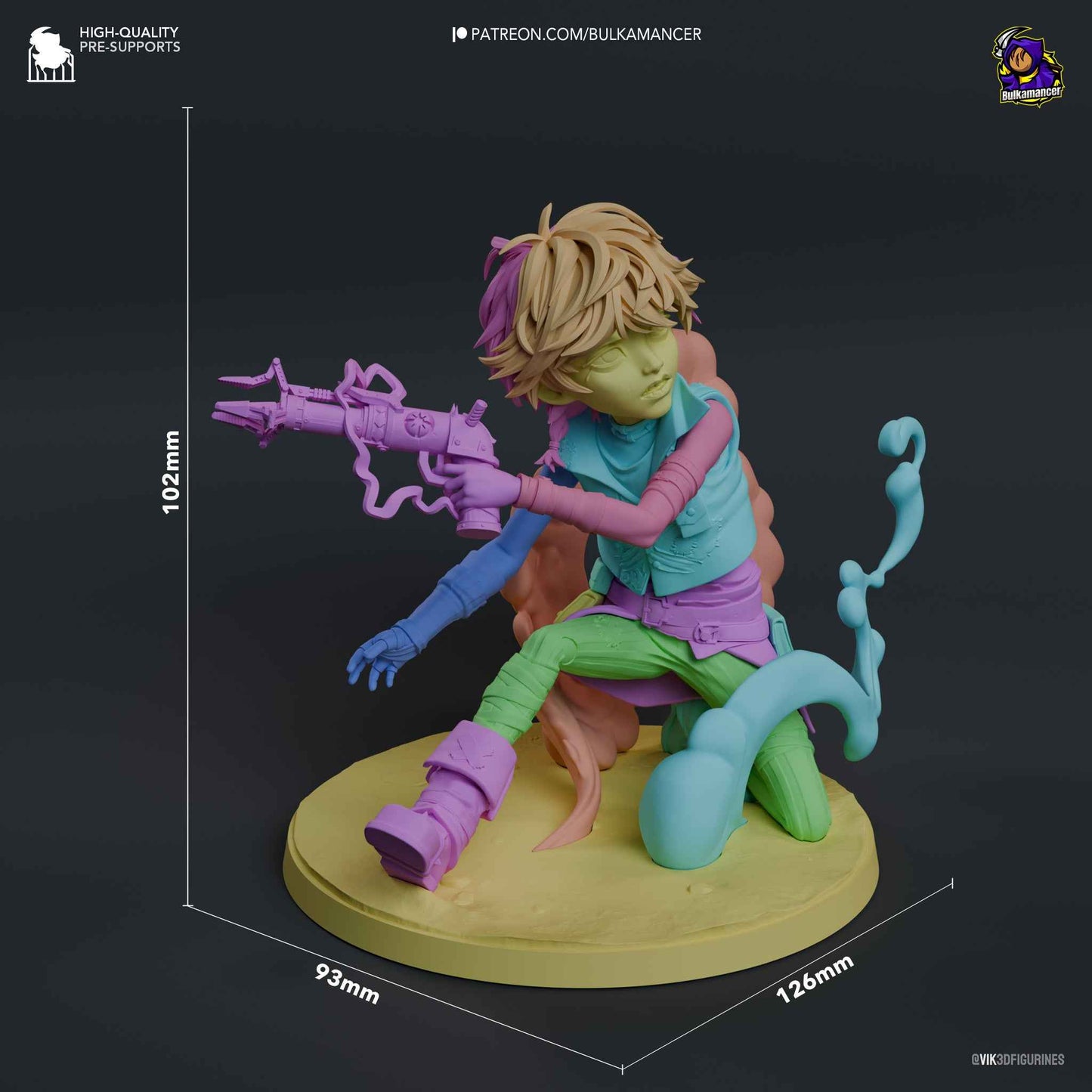 Isha – Arcane (Figurine by Bulkamancer) – 3D printed resin figure