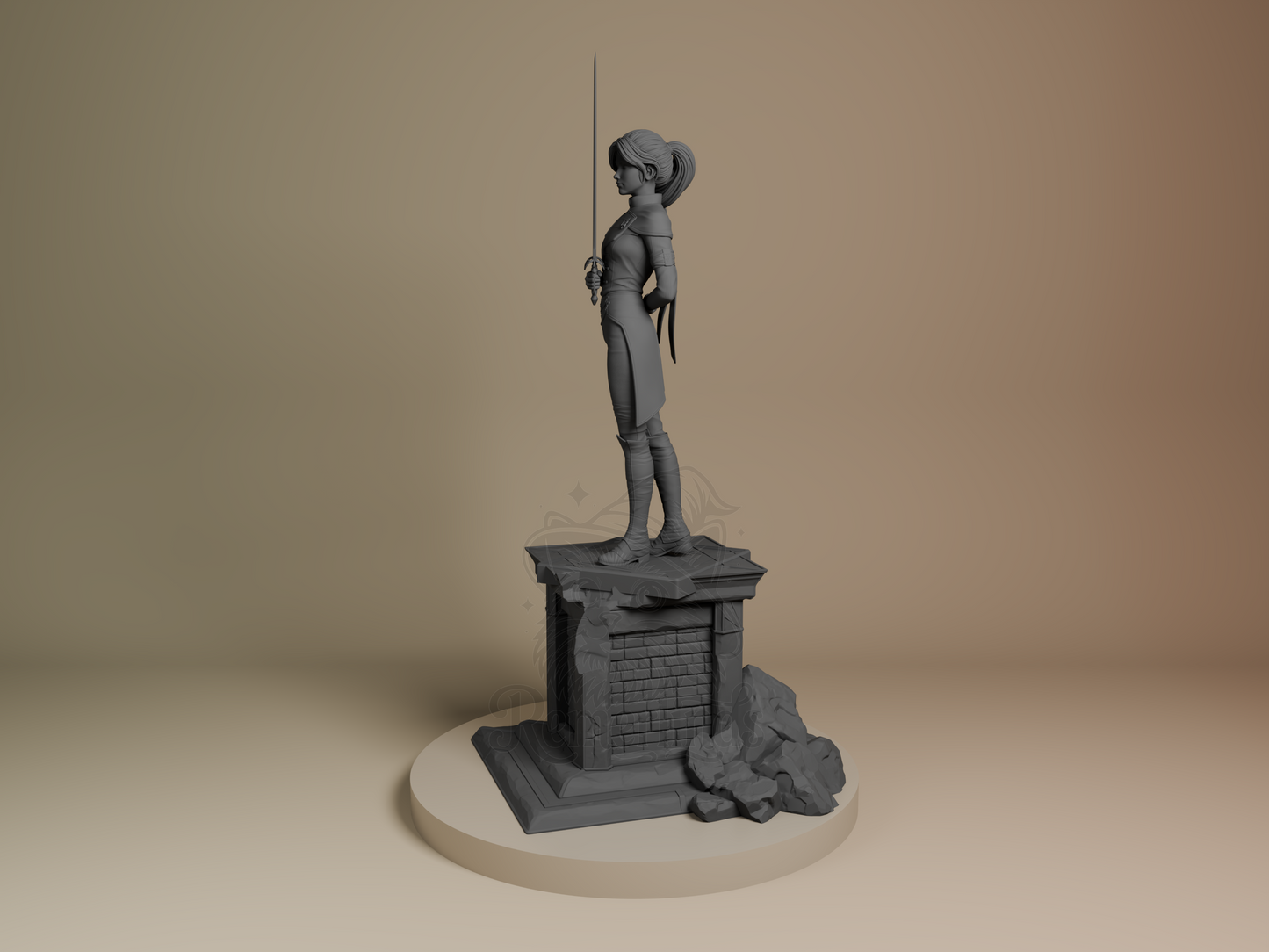 Figurine - Maelle - Expedition 33 - Bulkamancer - MTO - black/grey/white - no transparent