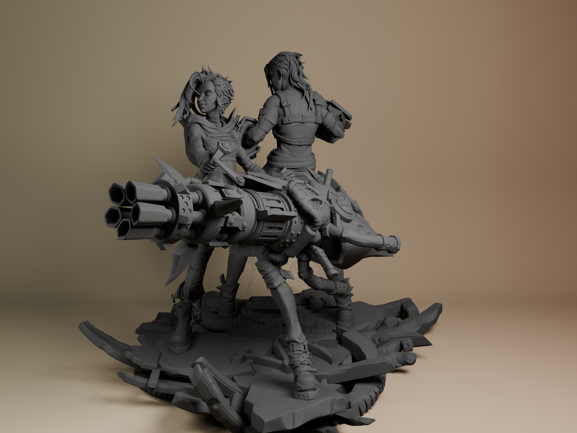 Jinx and Vi – Arcane (Figurine by Bulkamancer)