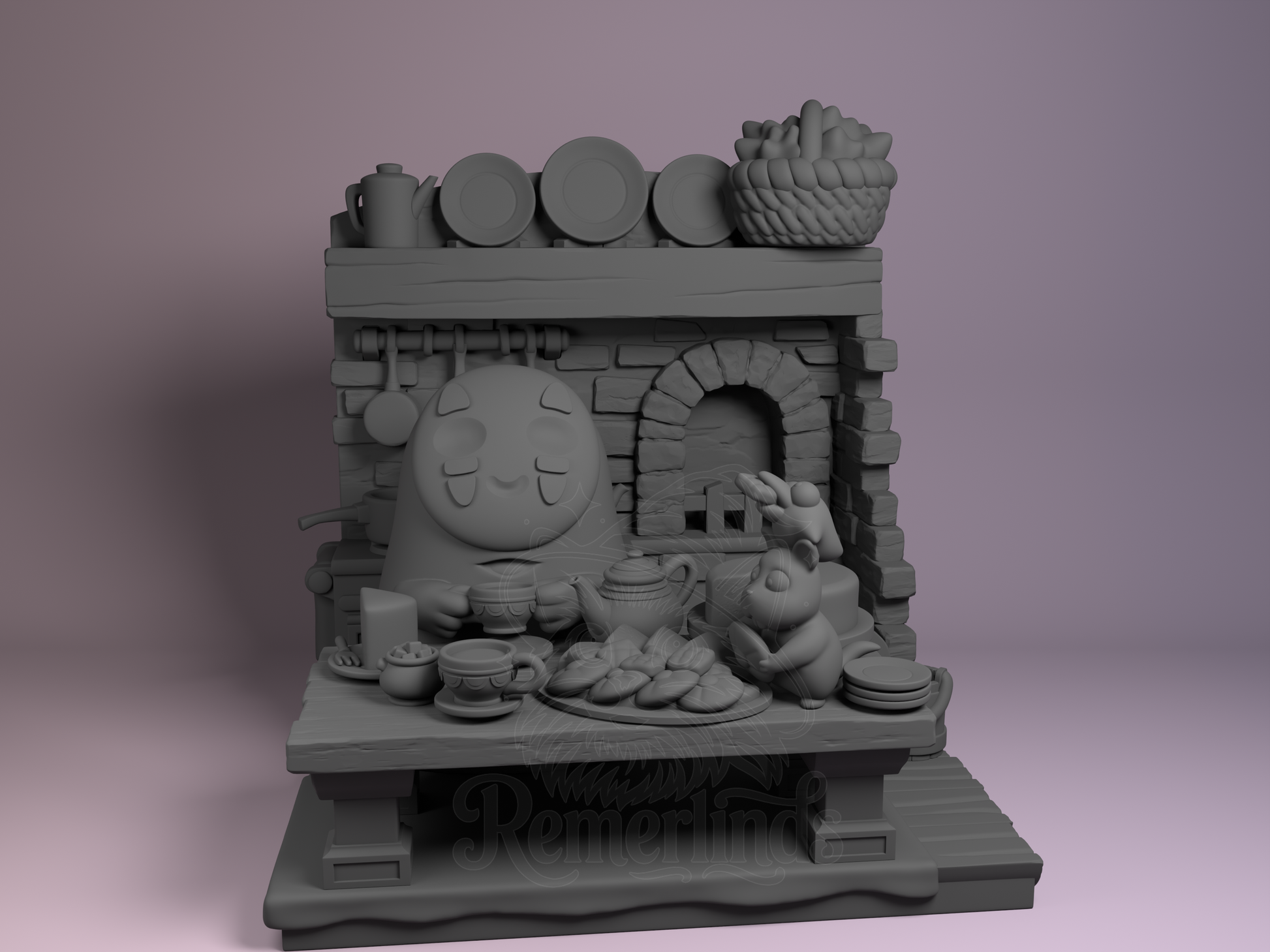 Chibi – No Face (Chibi by Nomnom Figures) – 3D printed resin figure