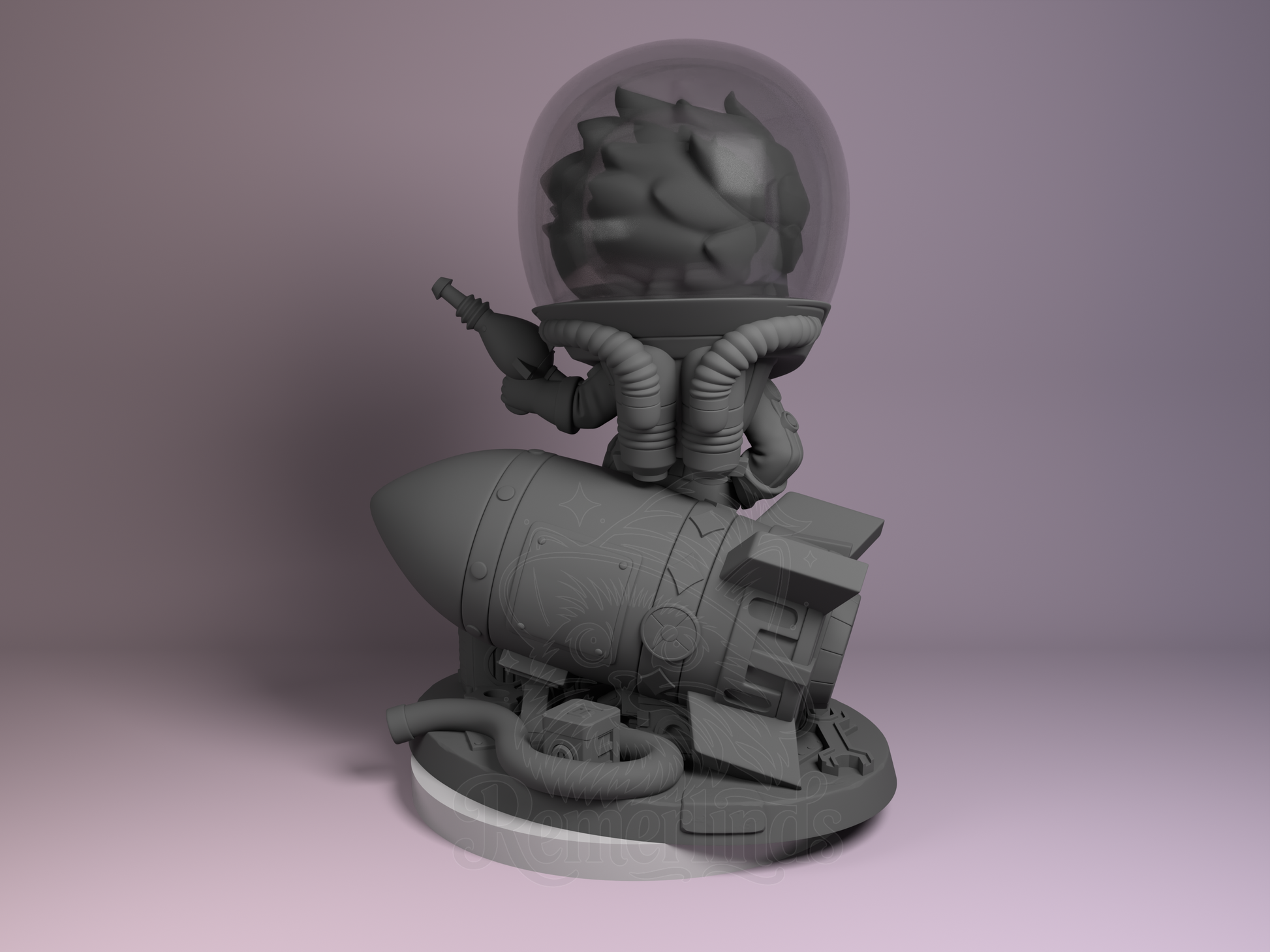 Chibi – Nuka Girl (Chibi by Nomnom Figures) – 3D printed resin figure