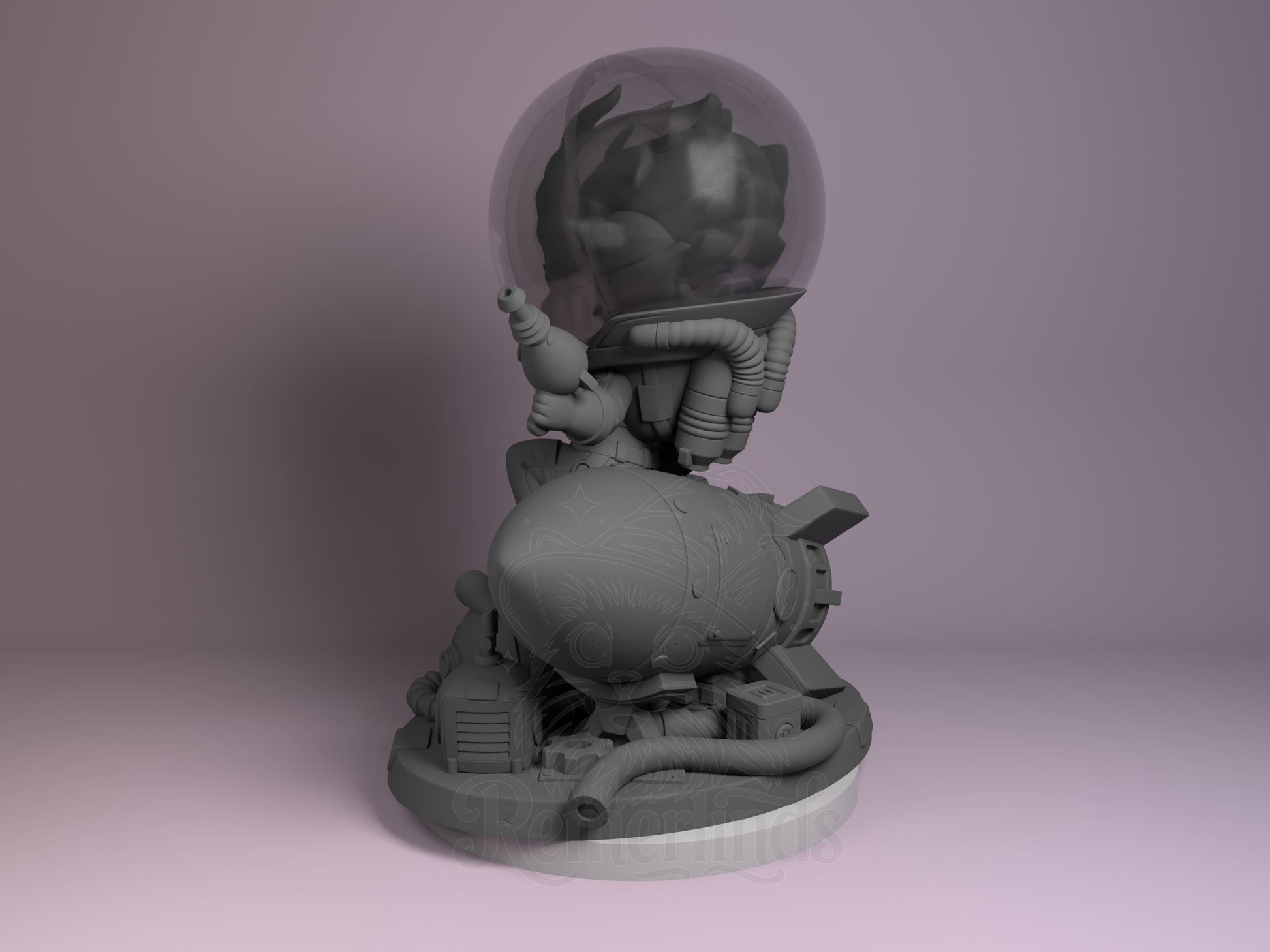 Chibi – Nuka Girl (Chibi by Nomnom Figures) – 3D printed resin figure