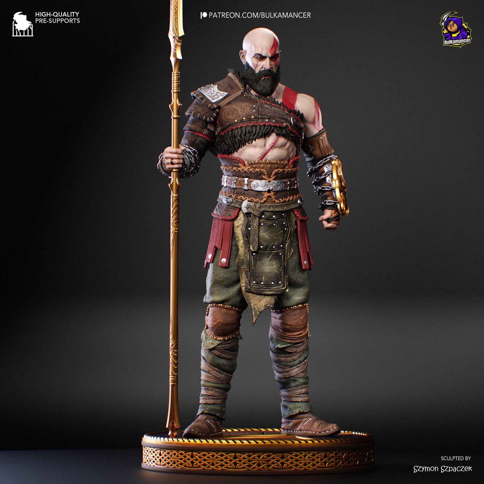 Kratos – God of War (Figurine by Bulkamancer) – 3D printed resin figure