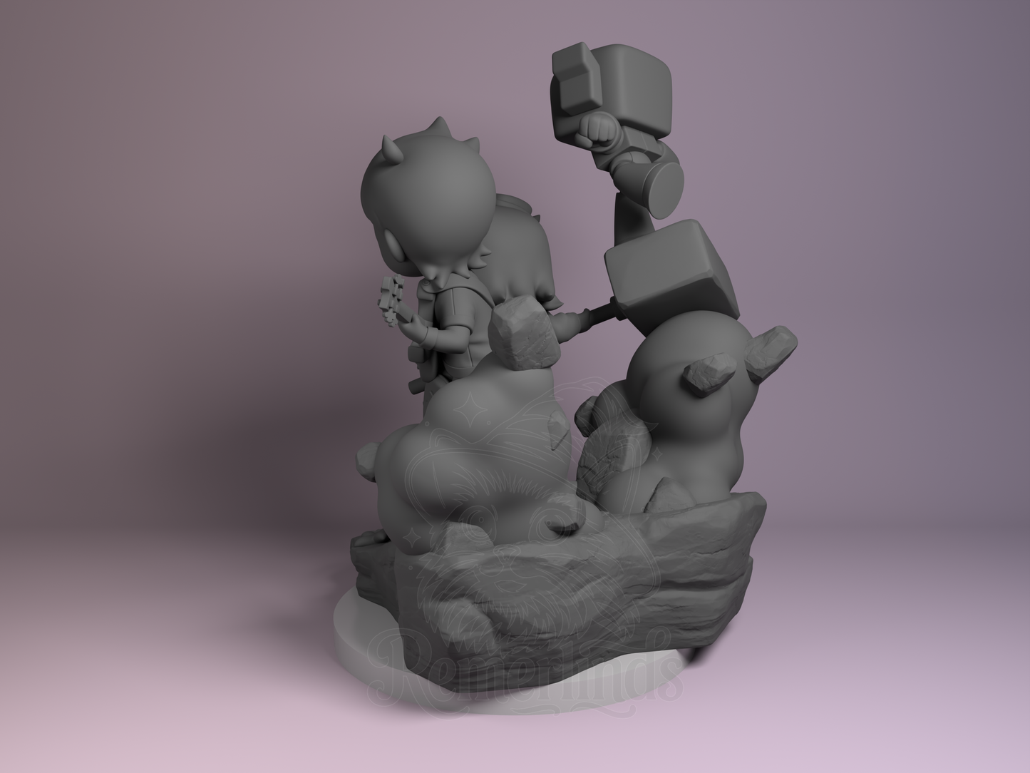 Chibi – Ramona Flowers (Chibi by Nomnom Figures) – 3D printed resin figure