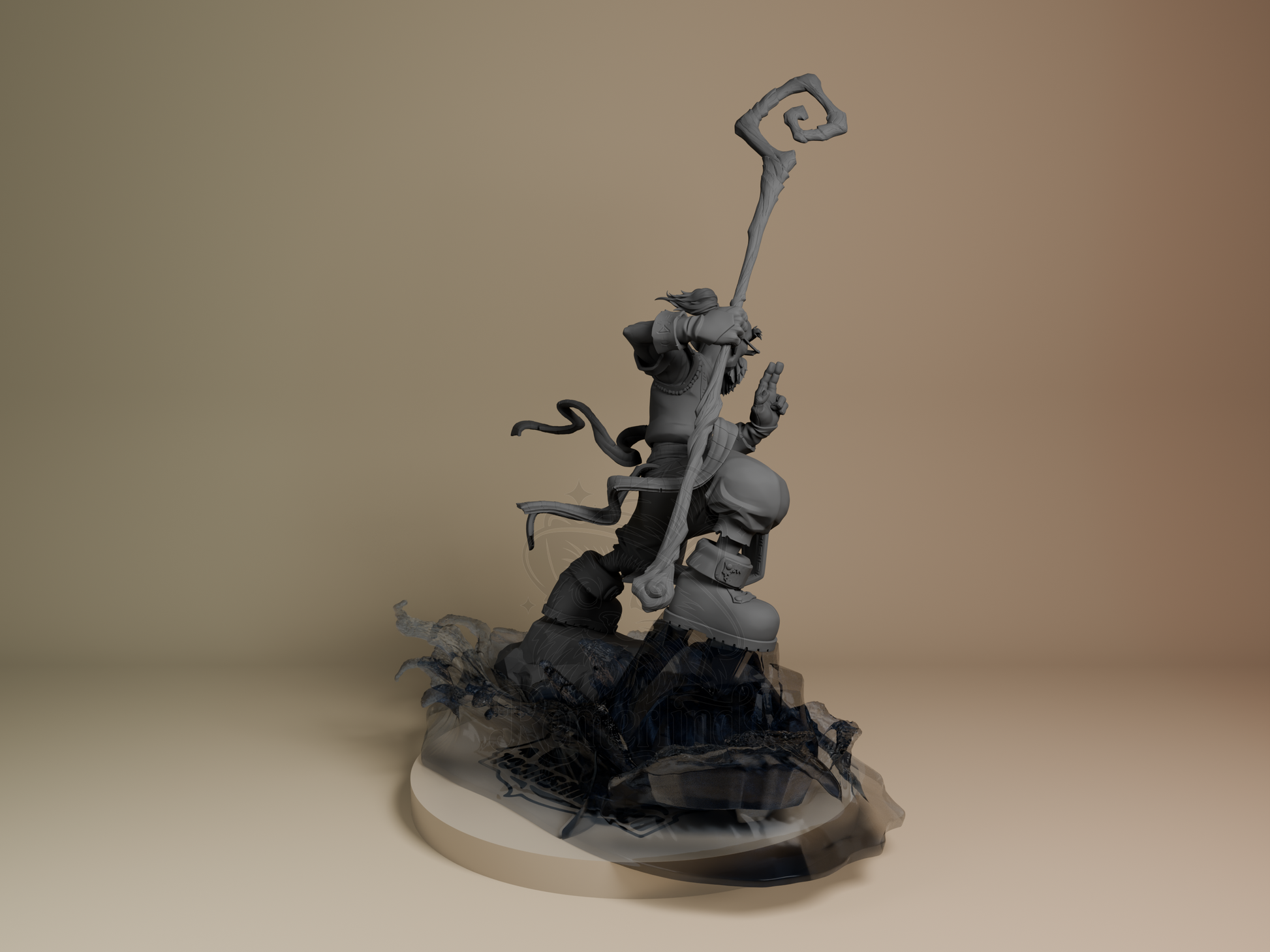 Knolan – Battle Chasers (Figurine by Bulkamancer) – 3D printed resin figure
