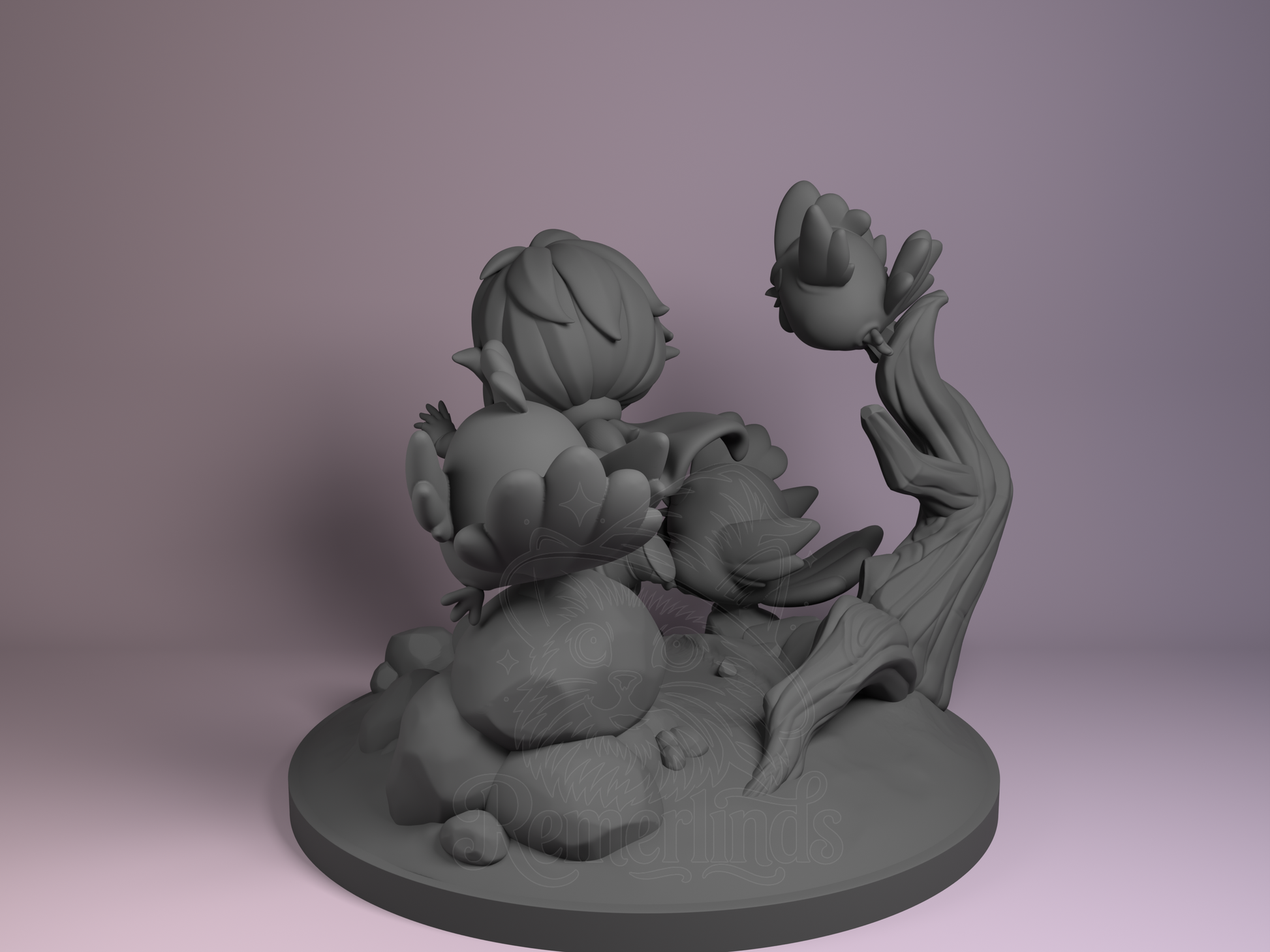 Lync – Breathe the Wilderness (Chibi by Nomnom Figures) – 3D printed resin figure