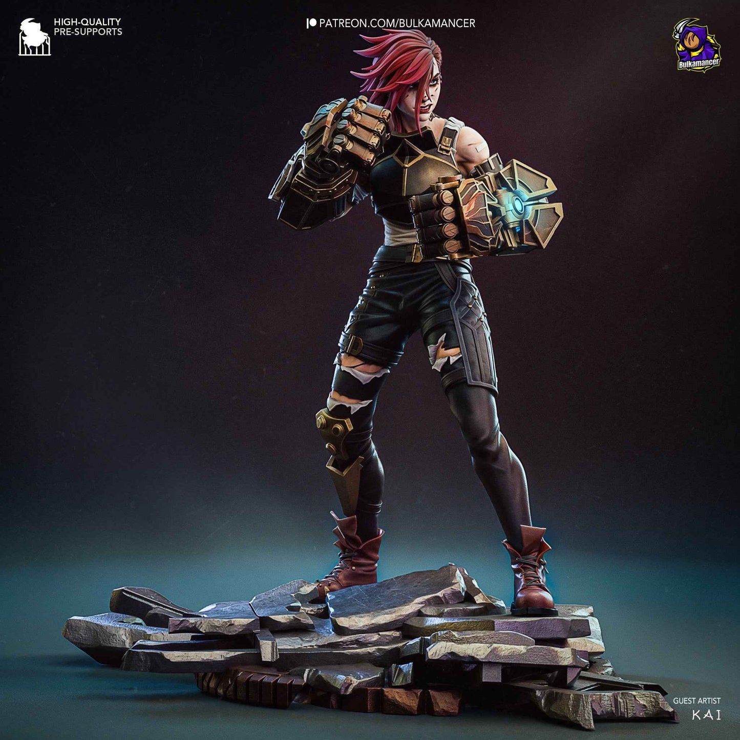 Vi – Arcane (Figurine by Bulkamancer) – 3D printed resin figure