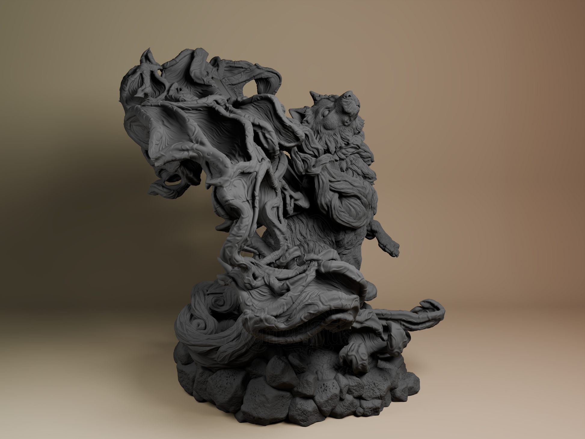 Amaterasu – Okami (Figurine by Bulkamancer) – 3D printed resin figure