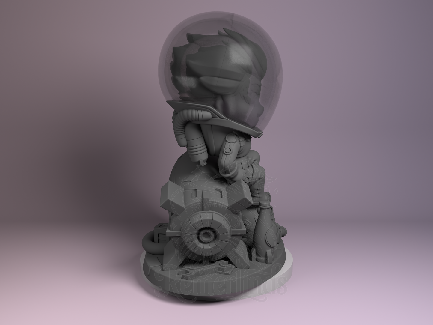 Chibi – Nuka Girl (Chibi by Nomnom Figures) – 3D printed resin figure