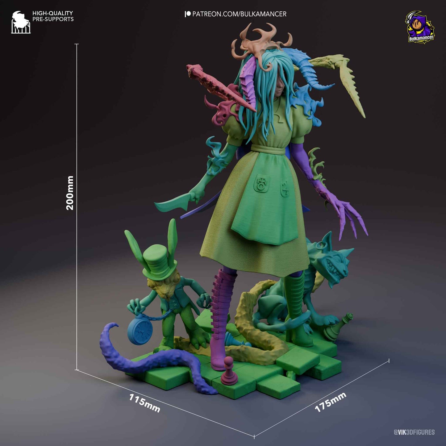 Alice – American McGee’s Alice (Figurine by Bulkamancer) – 3D printed resin figure