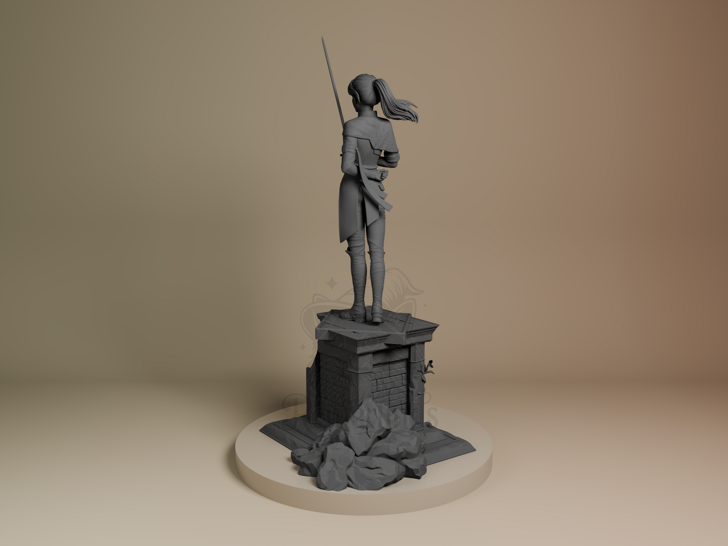 Figurine - Maelle - Expedition 33 - Bulkamancer - MTO - black/grey/white - no transparent