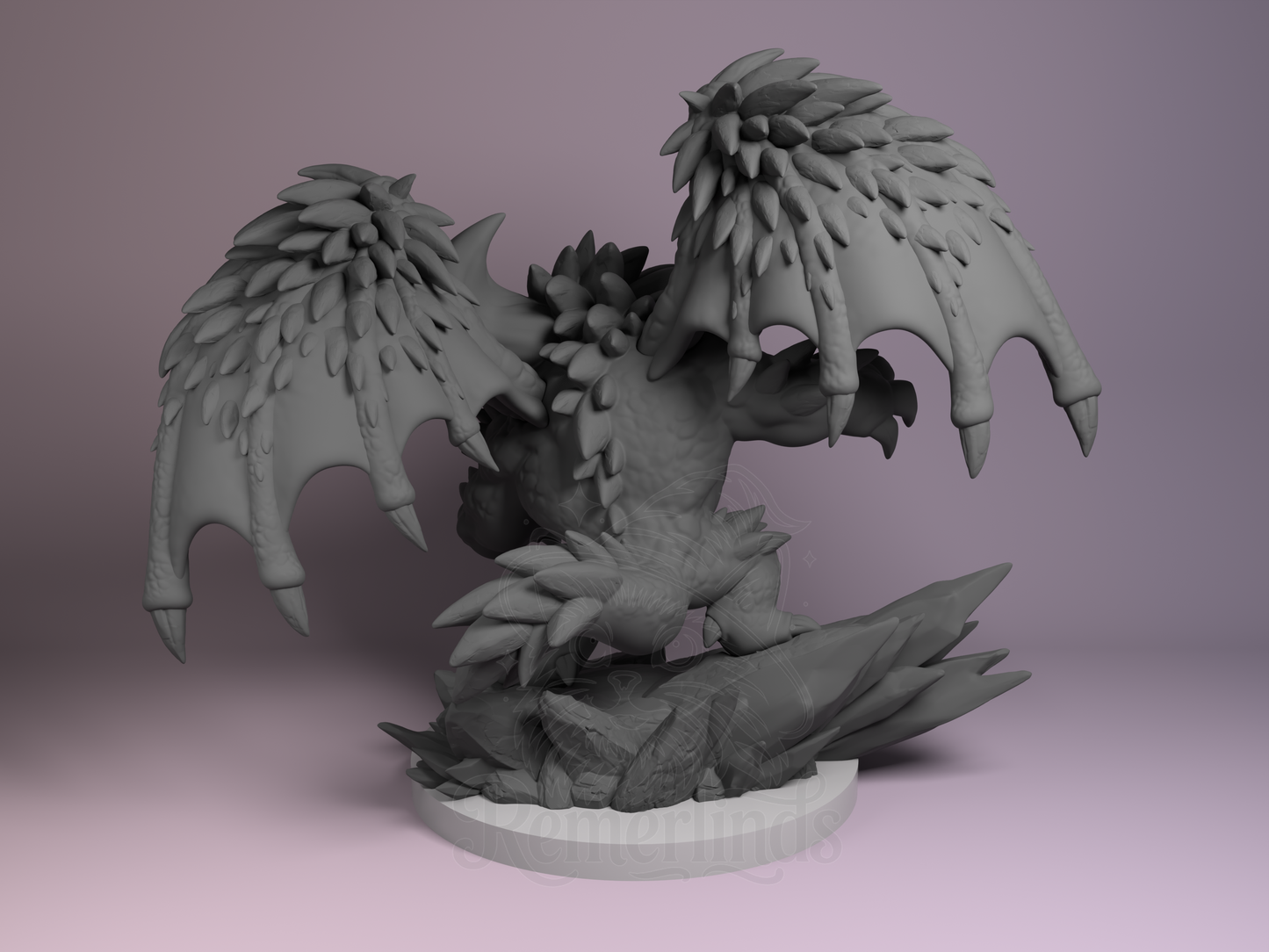 Chibi – Nergigante (Chibi by Nomnom Figures) – 3D printed resin figure