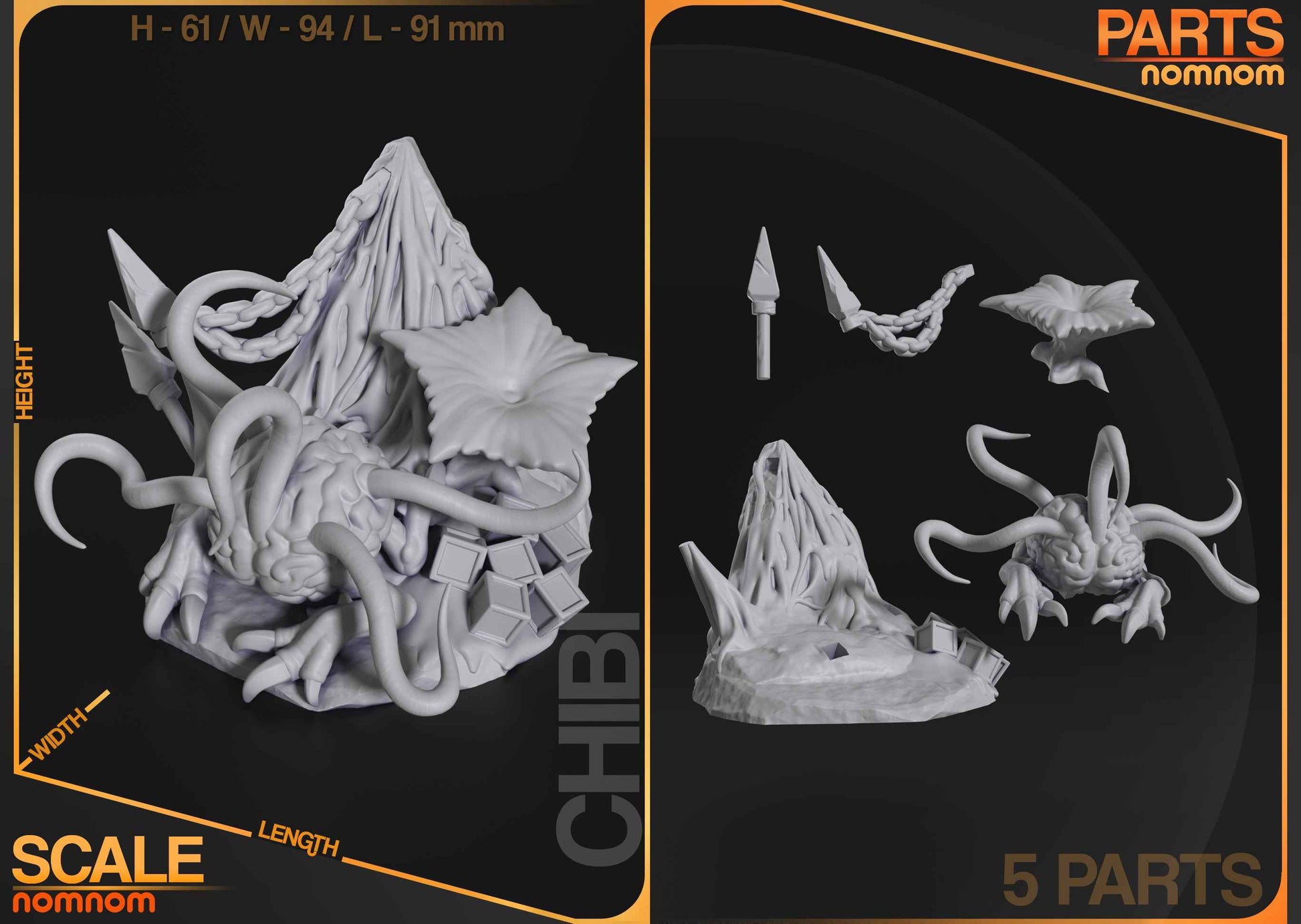 Chibi Us – Baldur's Gate (Chibi by Nomnom Figures) – 3D printed resin figure
