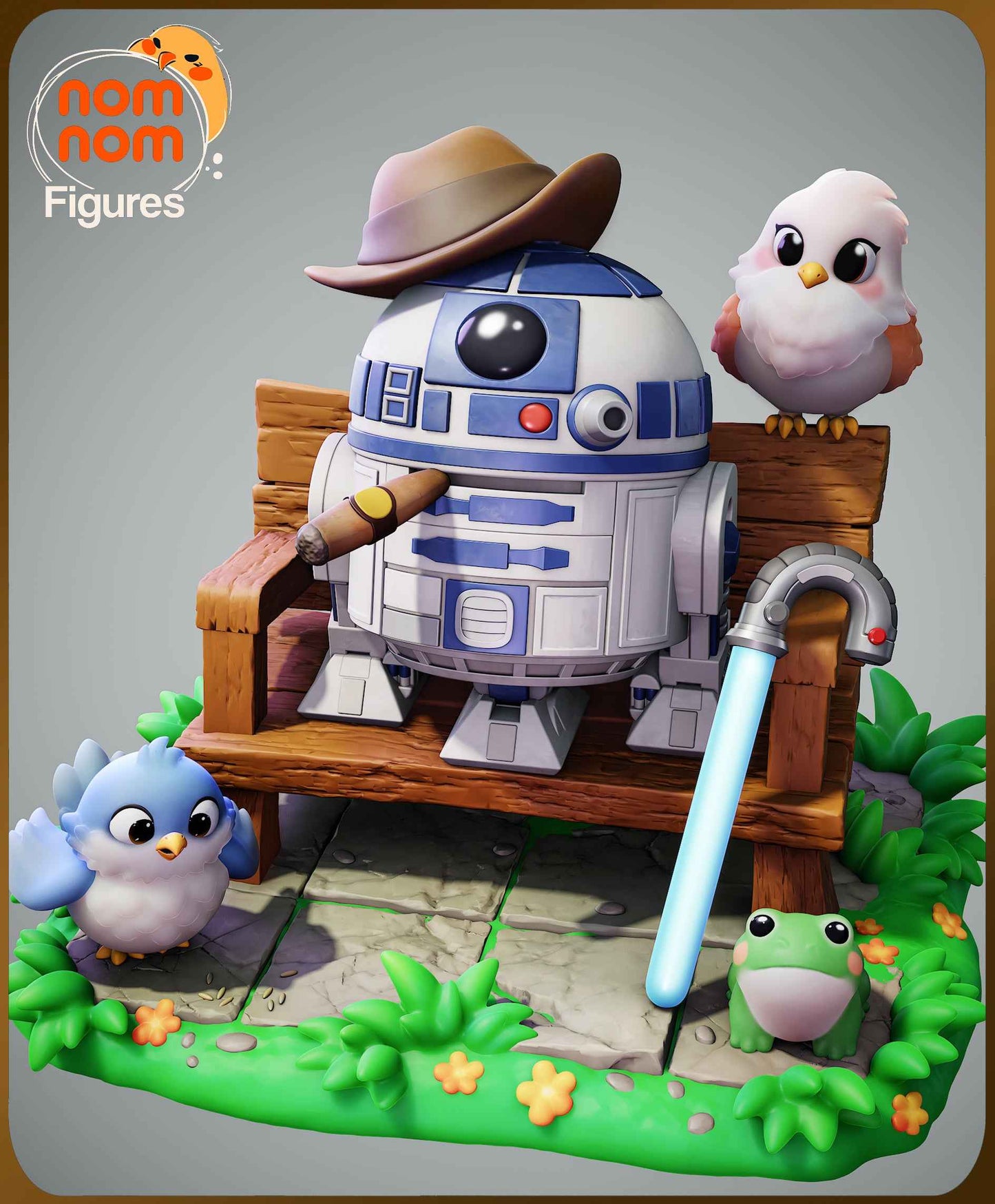 Chibi – Droid Ranger (Chibi by Nomnom Figures) – 3D printed resin figure