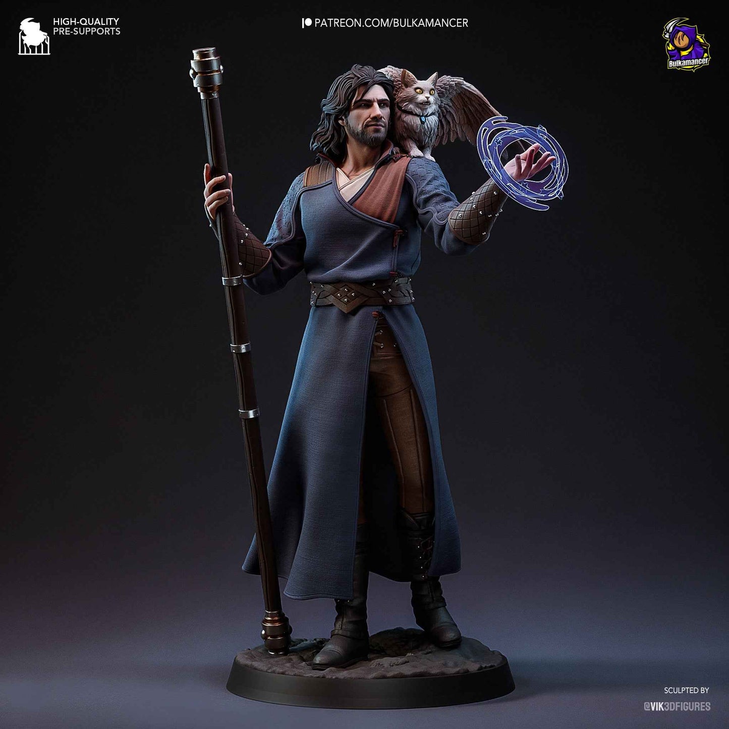 Gale – Baldur’s Gate (Figurine by Bulkamancer) – 3D printed resin figure