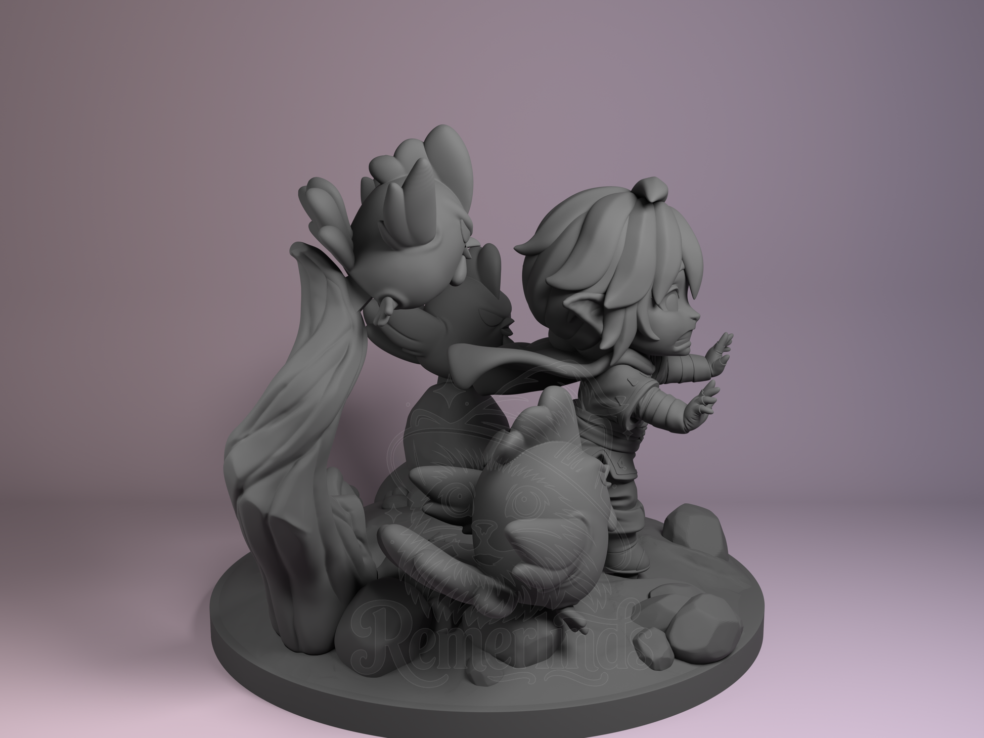 Lync – Breathe the Wilderness (Chibi by Nomnom Figures) – 3D printed resin figure