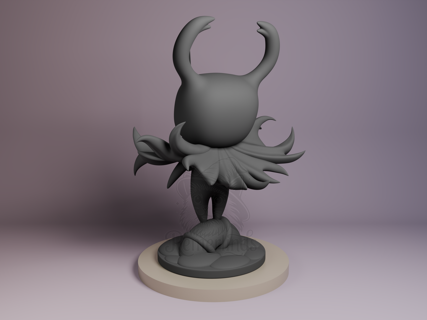 Hollow Knight – Hollow Knight (Chibi by Bulkamancer) – 3D printed resin figure