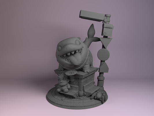 Chibi – Chibi Shark Pal (Chibi by Nomnom Figures) – 3D printed resin figure