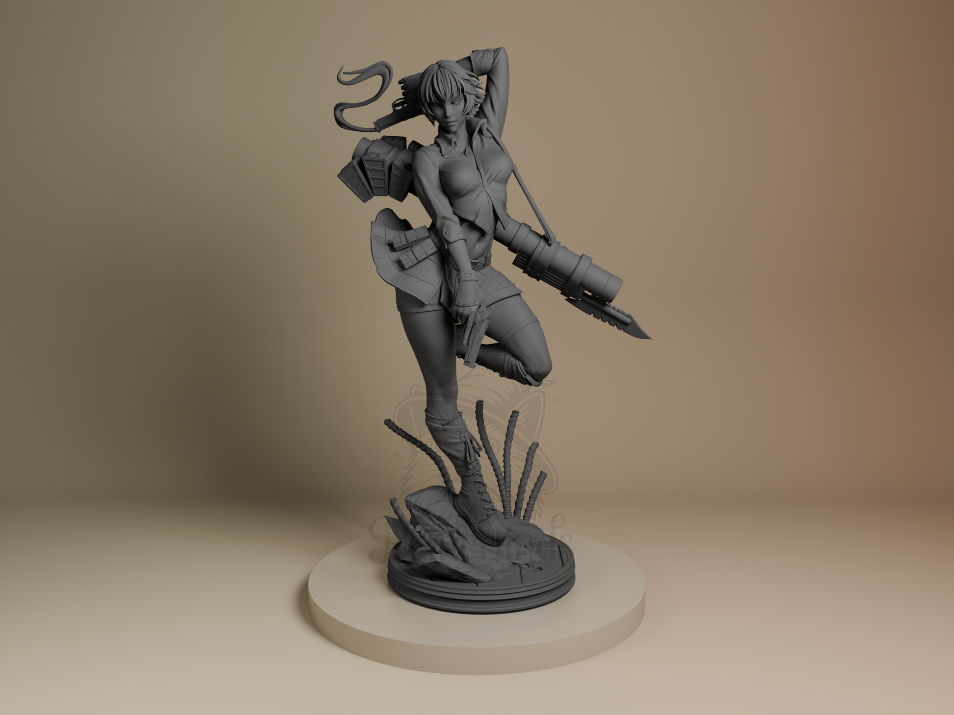 Lady – Devil May Cry 3 (Figurine by Bulkamancer) – 3D printed resin figure