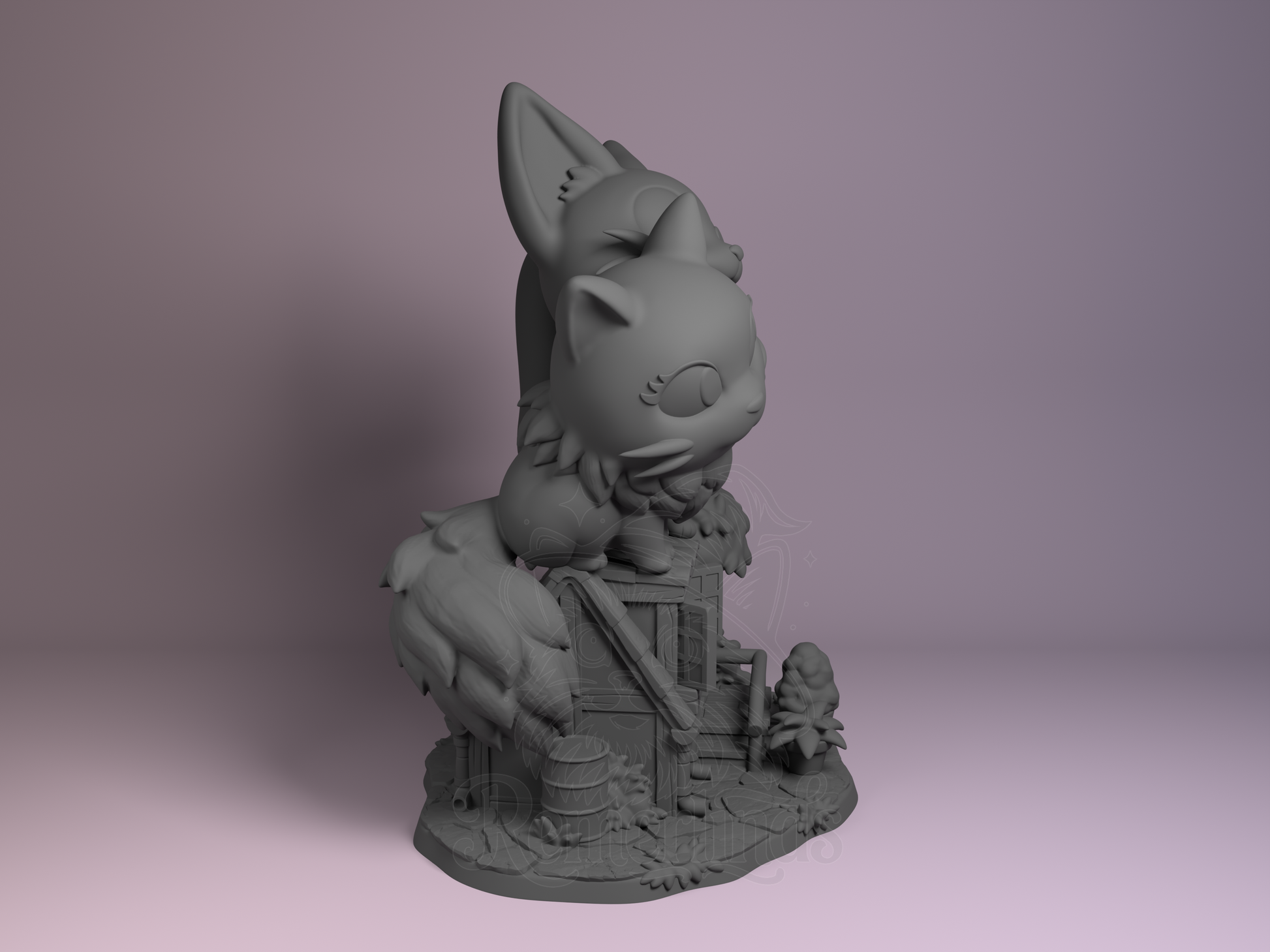 Chibi – Jiji (Chibi by Nomnom Figures) – 3D printed resin figure