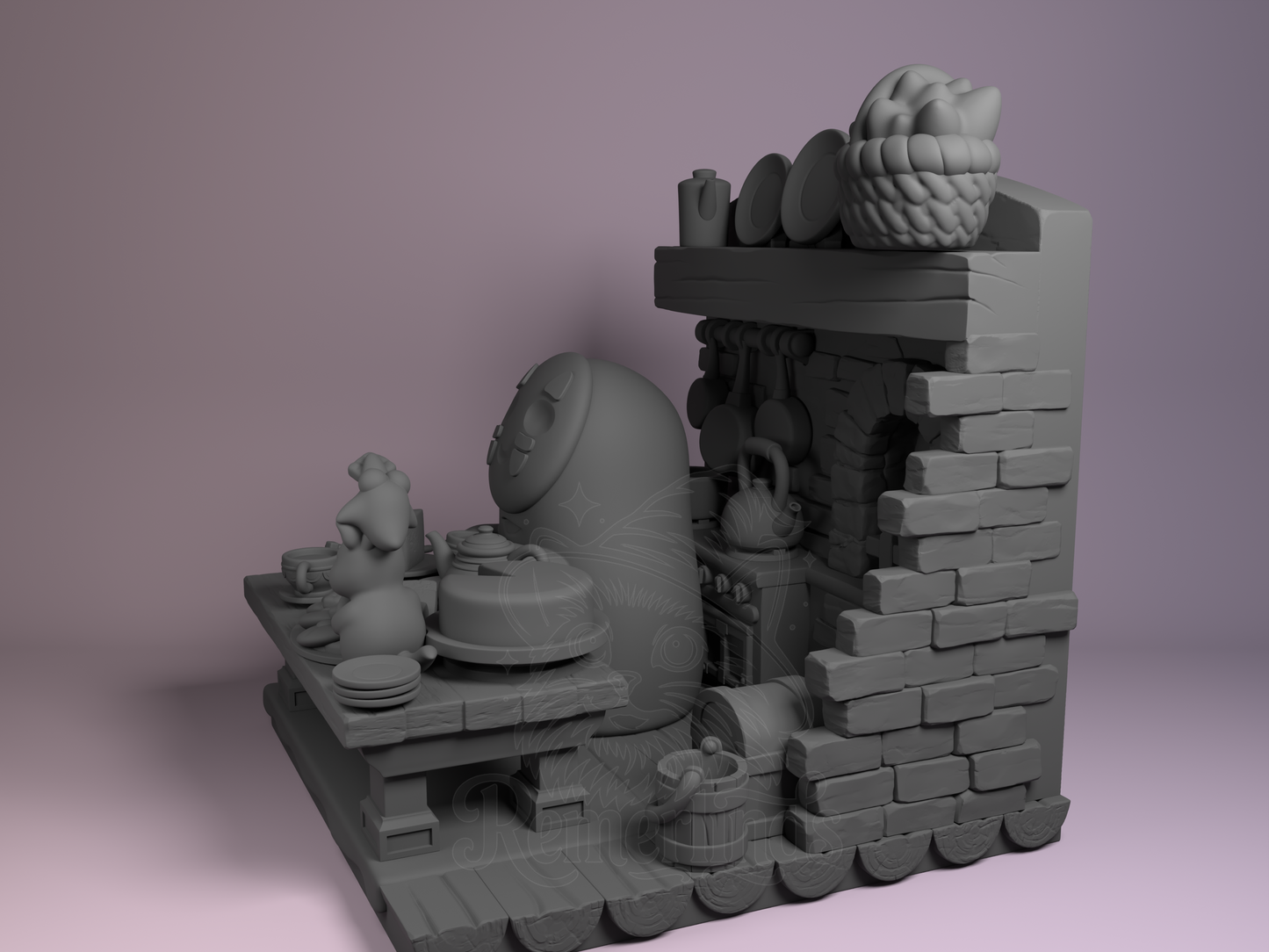 Chibi – No Face (Chibi by Nomnom Figures) – 3D printed resin figure
