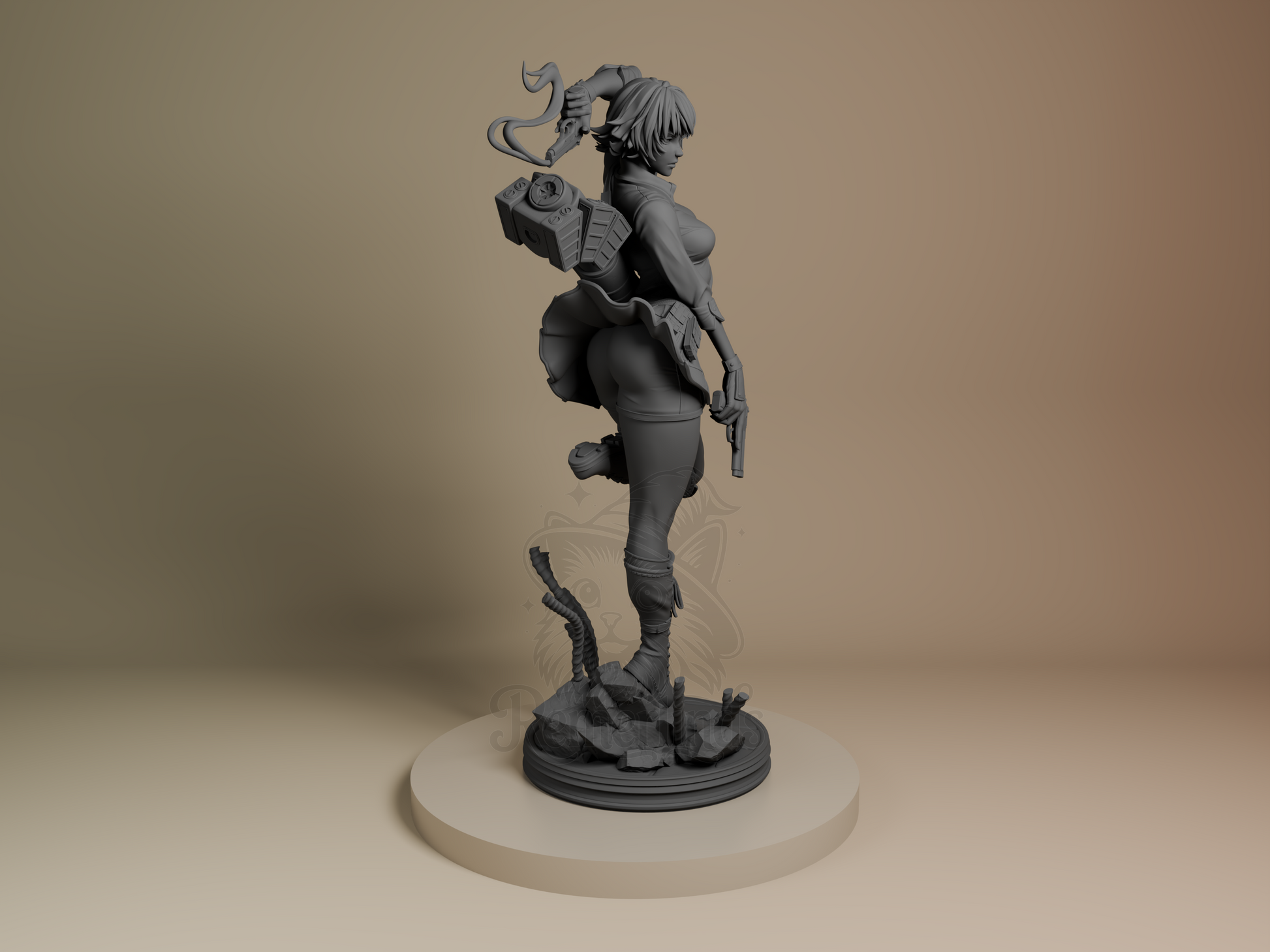 Lady – Devil May Cry 3 (Figurine by Bulkamancer) – 3D printed resin figure