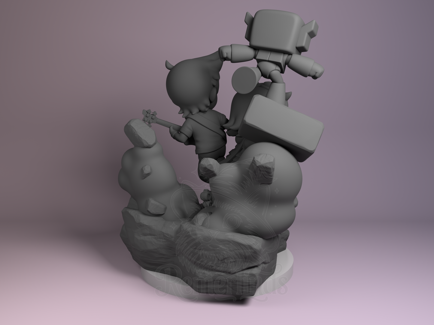 Chibi – Ramona Flowers (Chibi by Nomnom Figures) – 3D printed resin figure