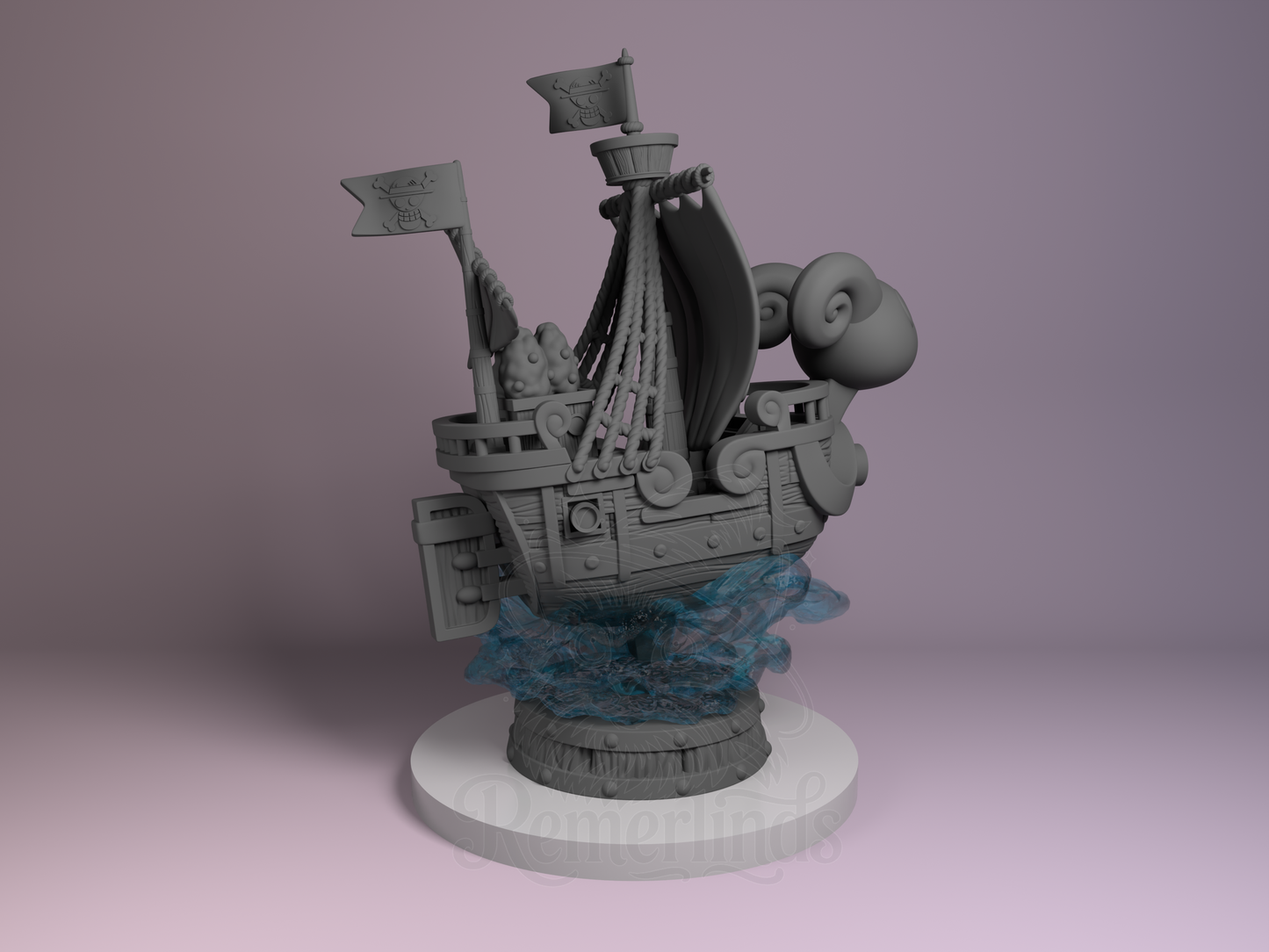 Chibi – Going Merry (Chibi by Nomnom Figures) – 3D printed resin figure