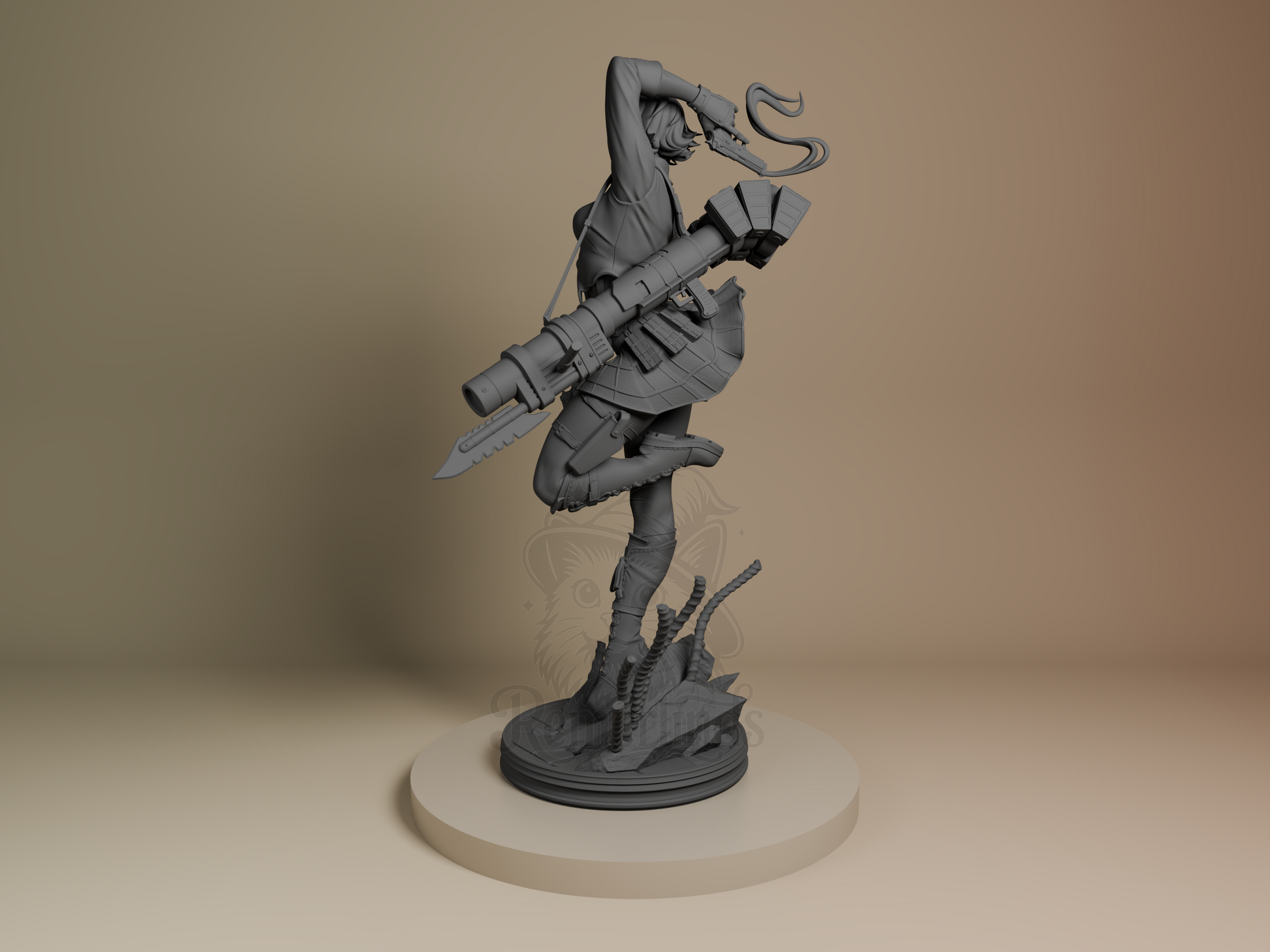 Lady – Devil May Cry 3 (Figurine by Bulkamancer) – 3D printed resin figure