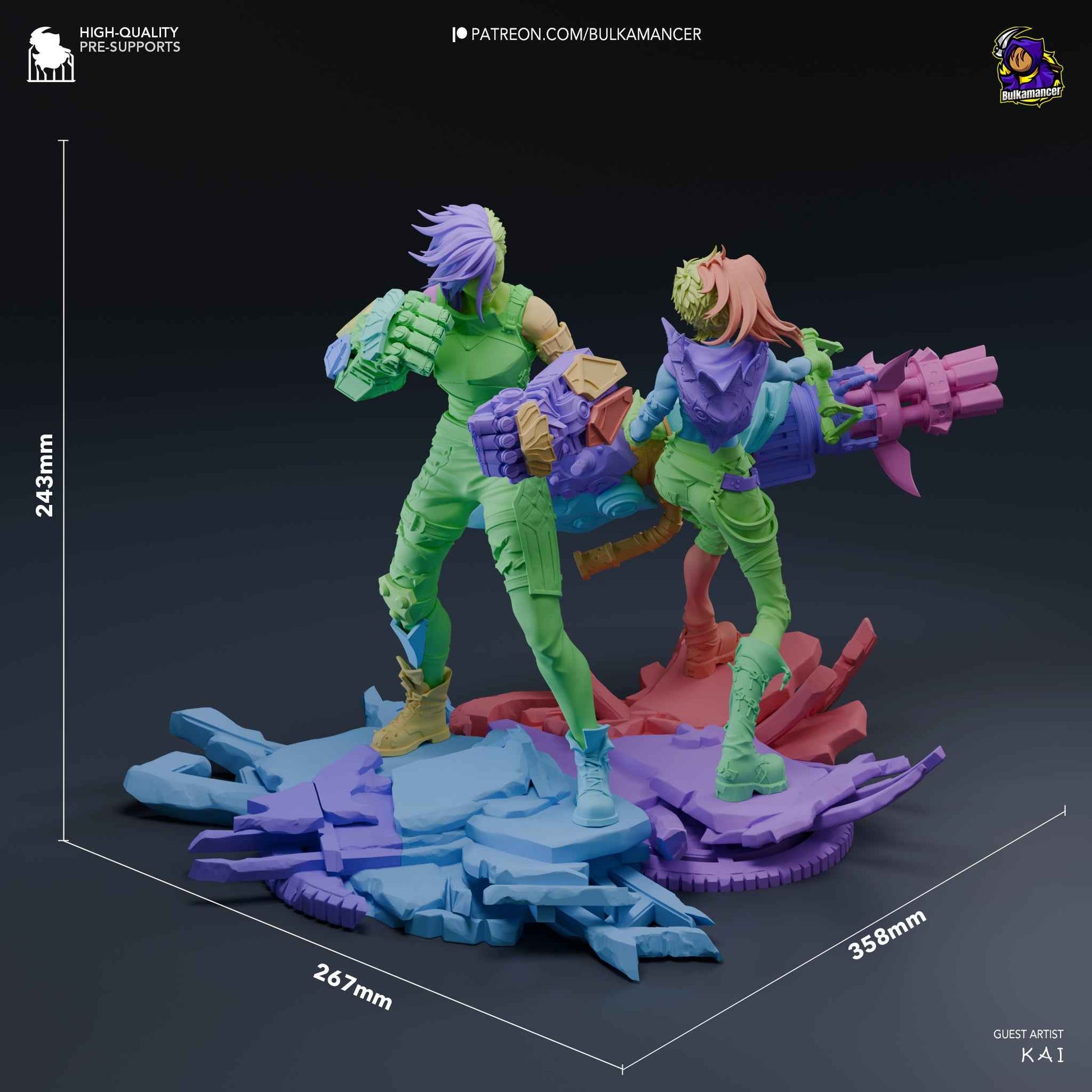 Jinx and Vi – Arcane (Figurine by Bulkamancer)