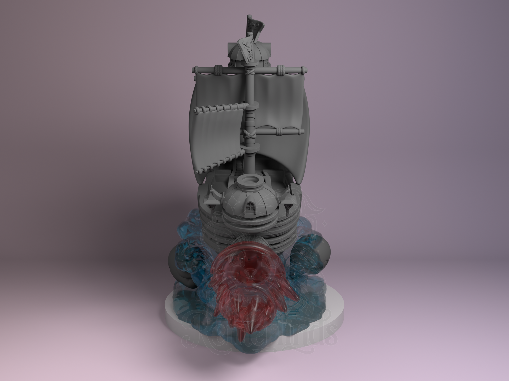 Chibi Thousand Sunny – One Piece (Chibi by Nomnom Figures) – 3D printed resin figure