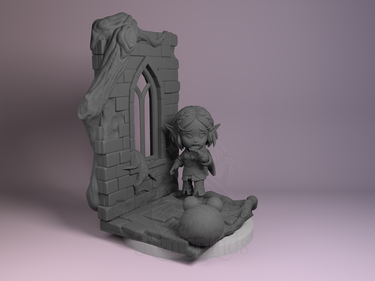 Princess Zalde – Breathe the Wilderness (Chibi by Nomnom Figures) – 3D printed resin figure