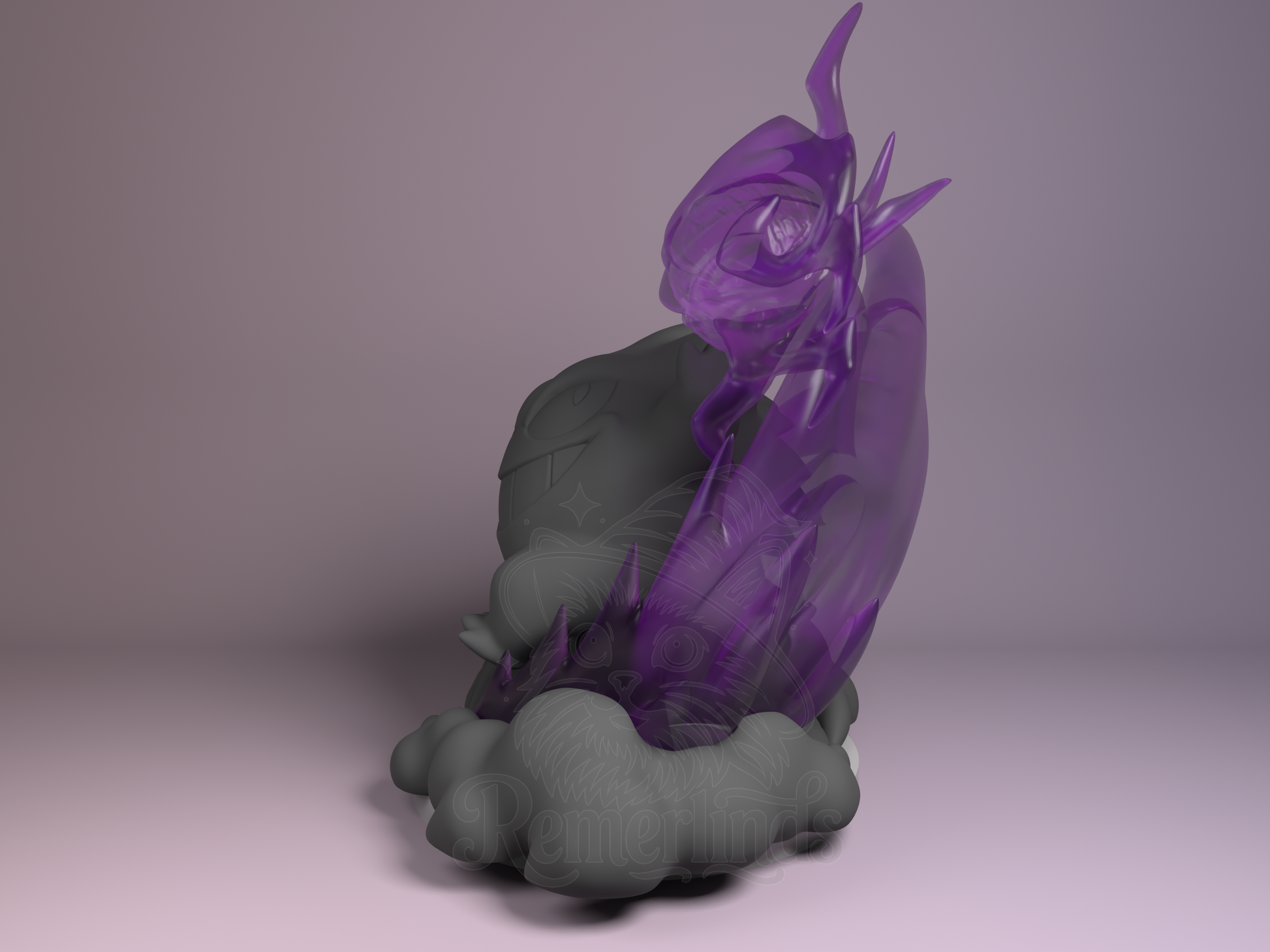 Chibi Gengar – Pokémon (Chibi by Nomnom Figures) – 3D printed resin figure